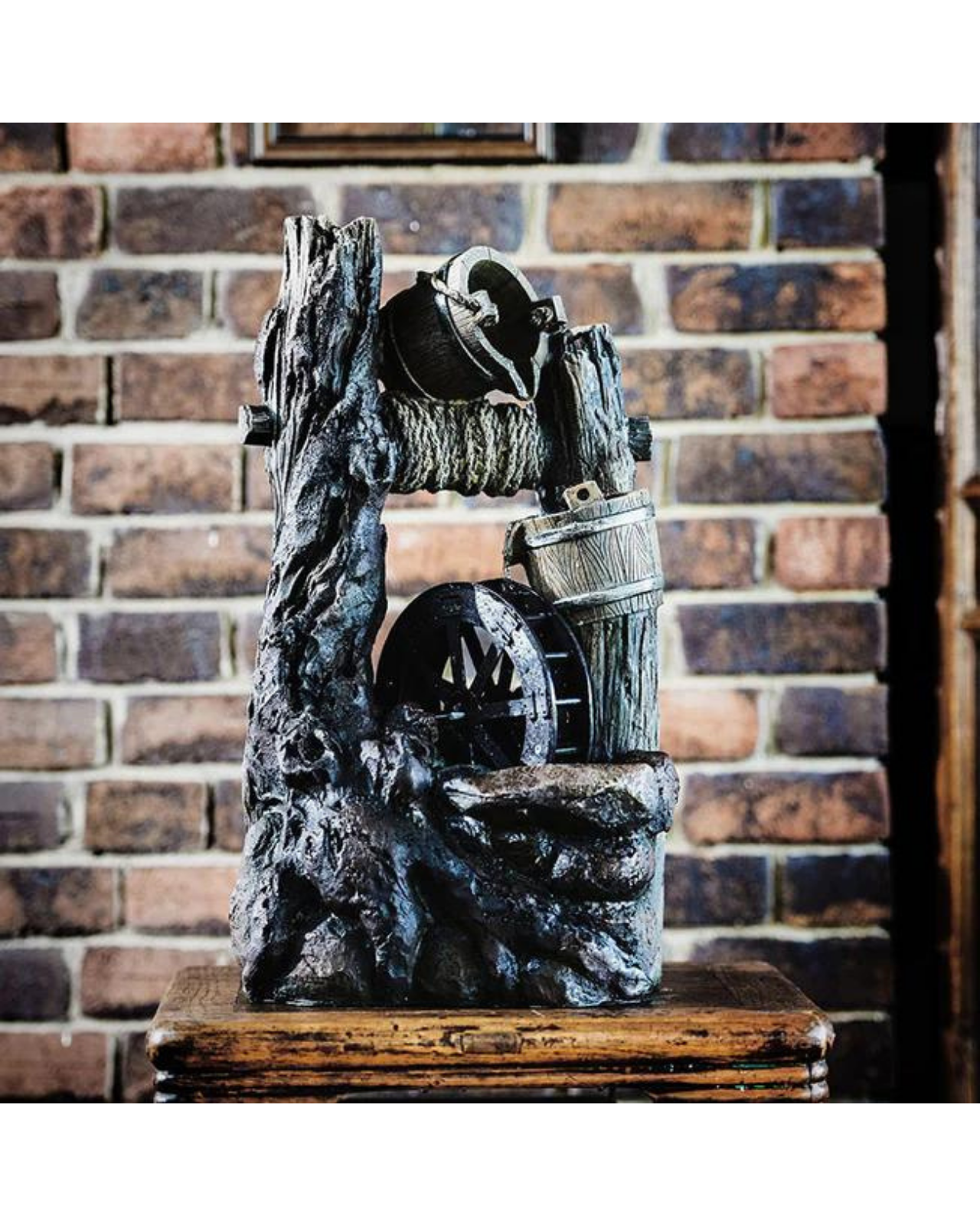 Wishing Well LED Light Water Feature 63cm