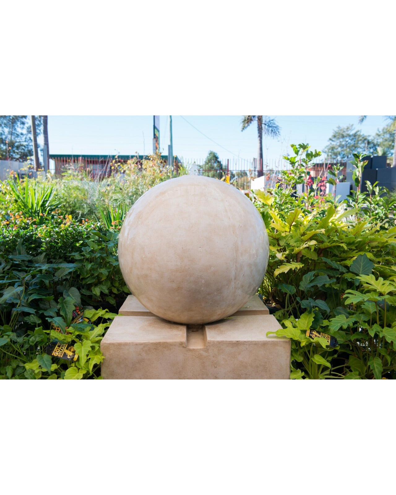 Repose - Modern Sphere Ball Sandstone Water Feature 100cm