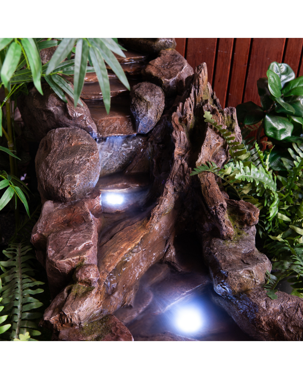Veer - Log Rock Lighting Water Feature Fountain 68cm