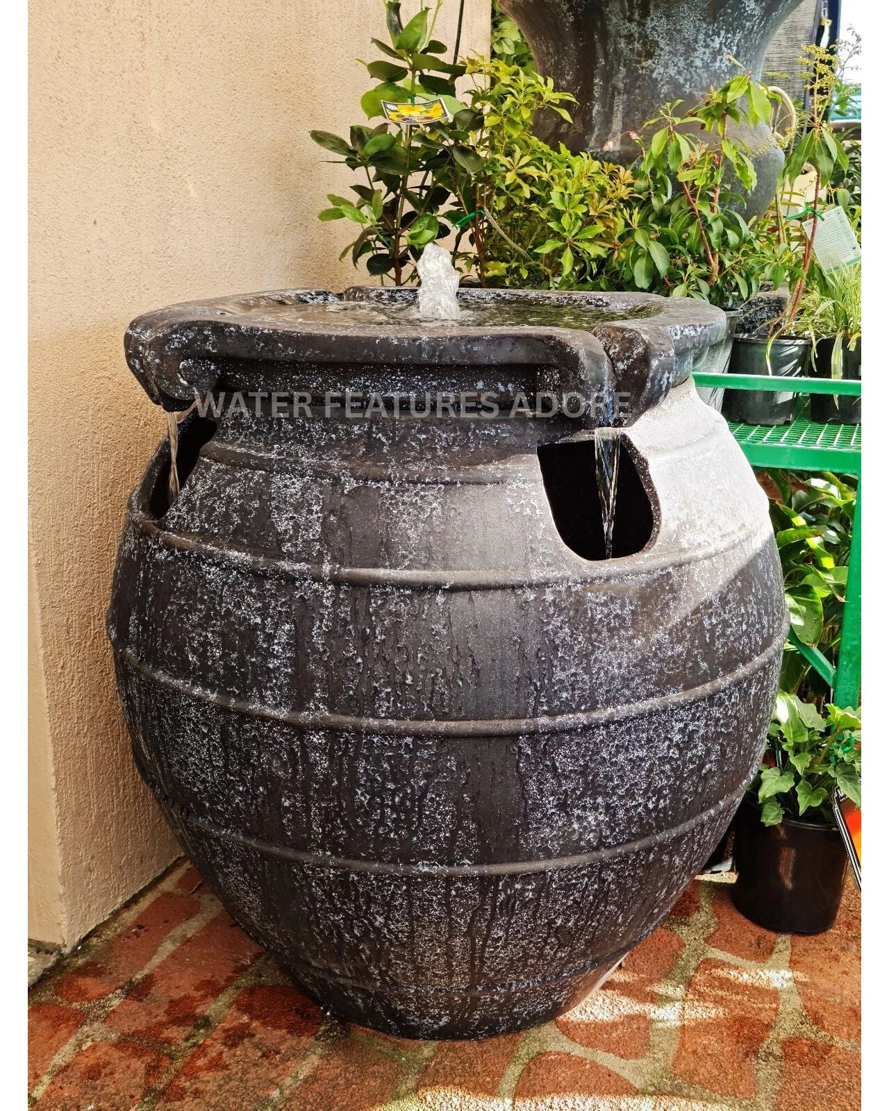 Loch - Cascading Bowl Water Feature Fountain 90cm Front View 2