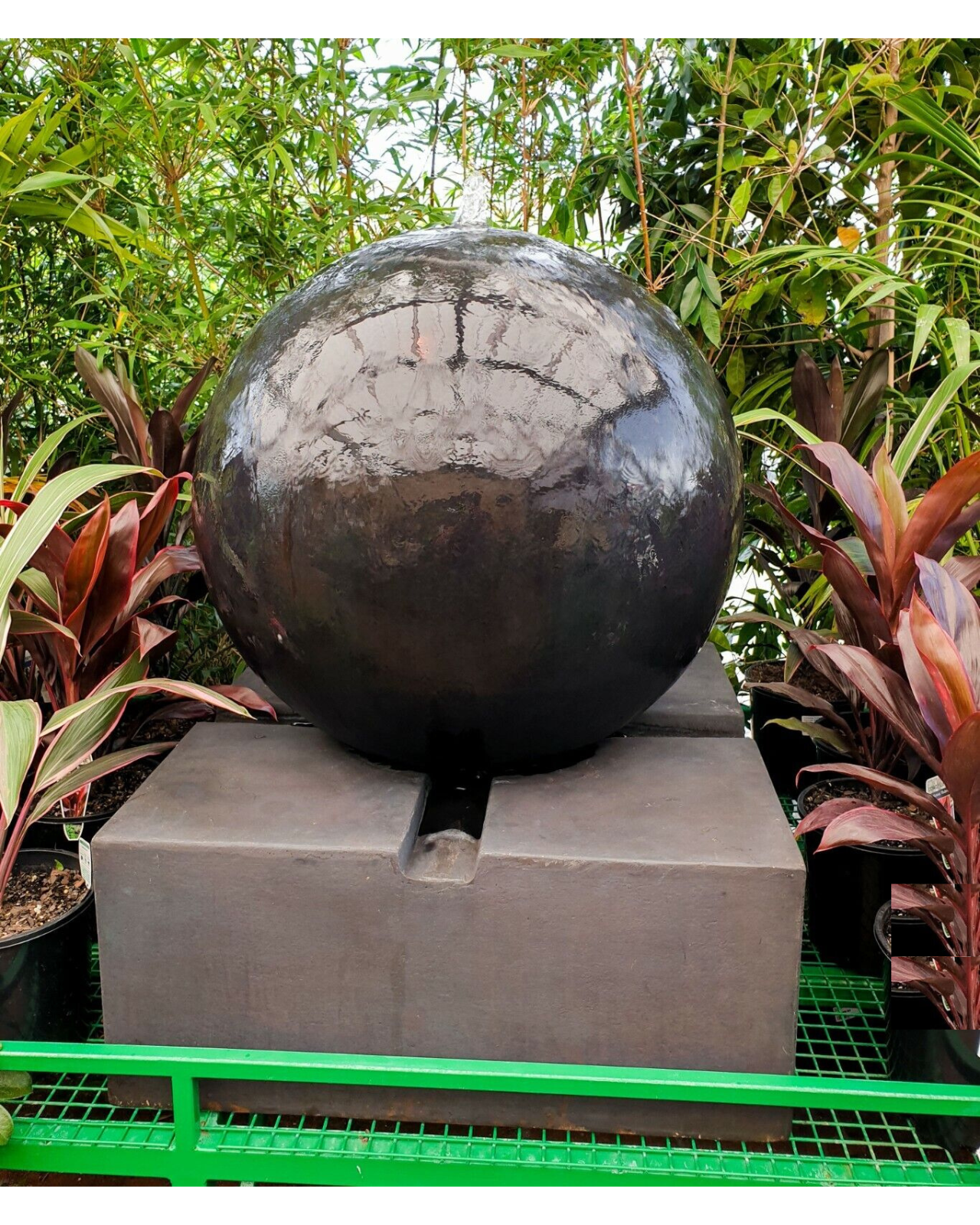 Repose - Modern Sphere Ball Sandstone Water Feature 100cm