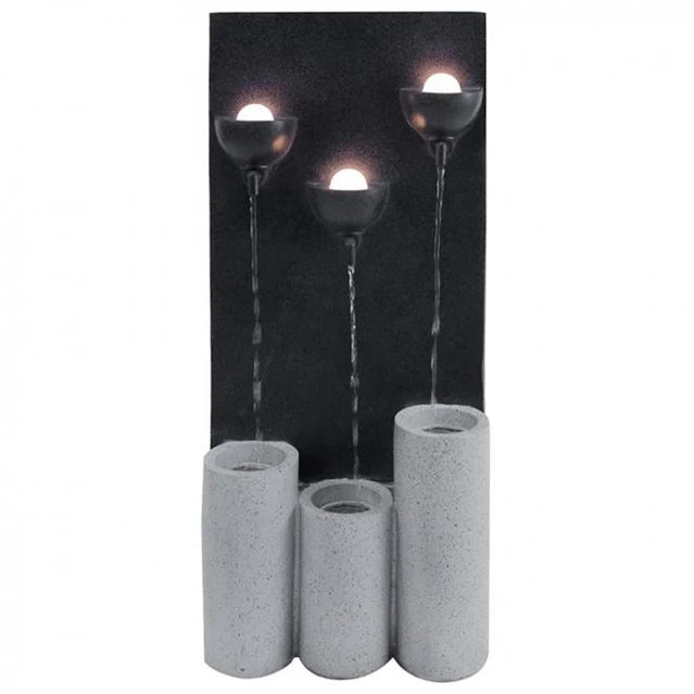 Ripplet - Modern Sculptural LED Light Tower Wall Water Feature