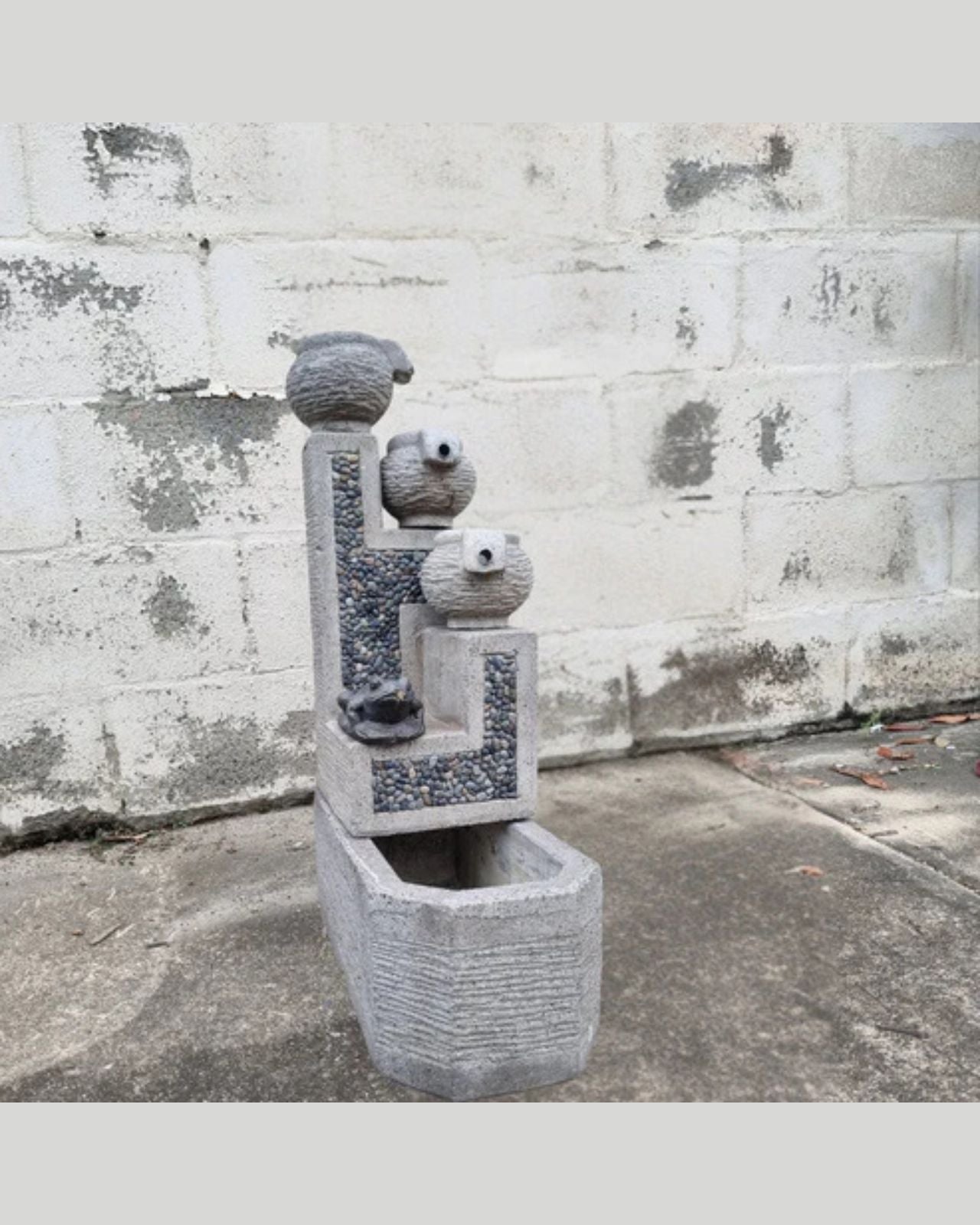 Rustic Terra - Balinese 3-Tier Bowls Water Feature