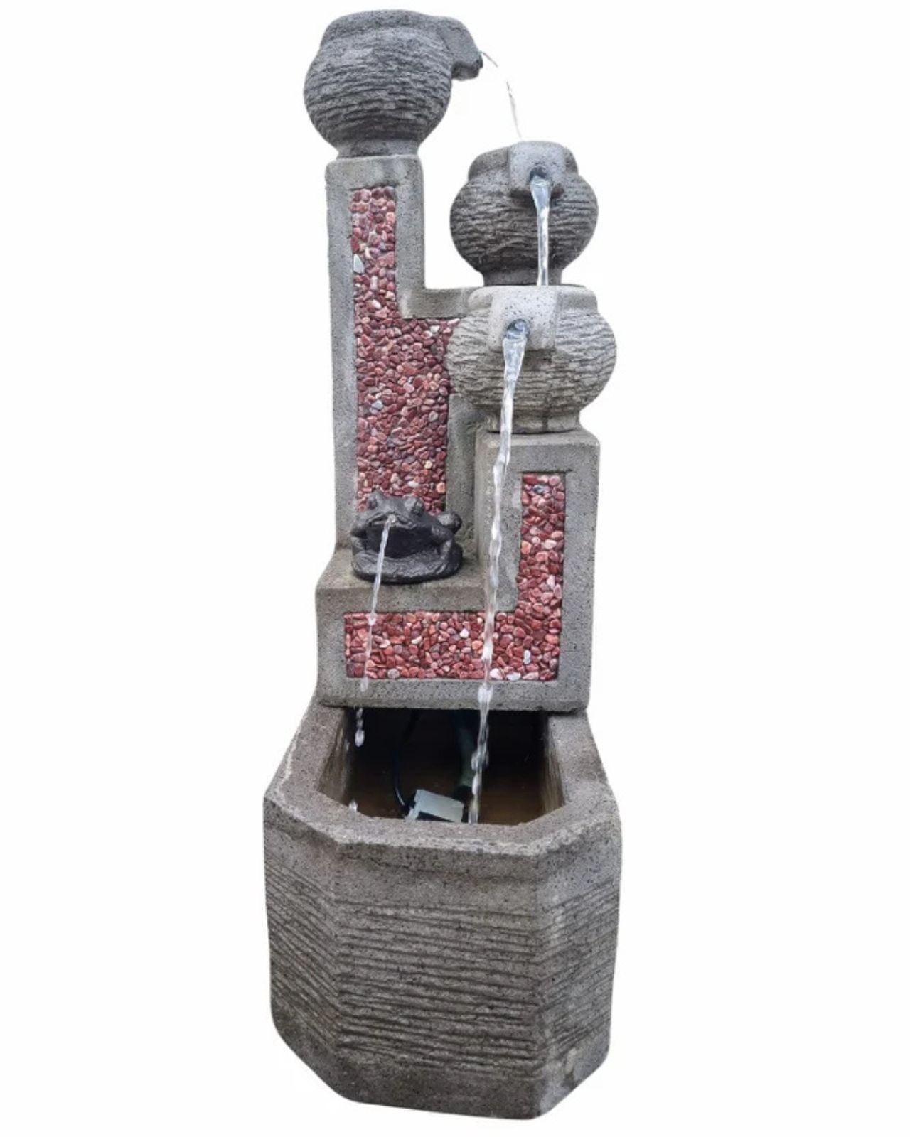 Rustic Terra - Balinese 3-Tier Bowls Water Feature