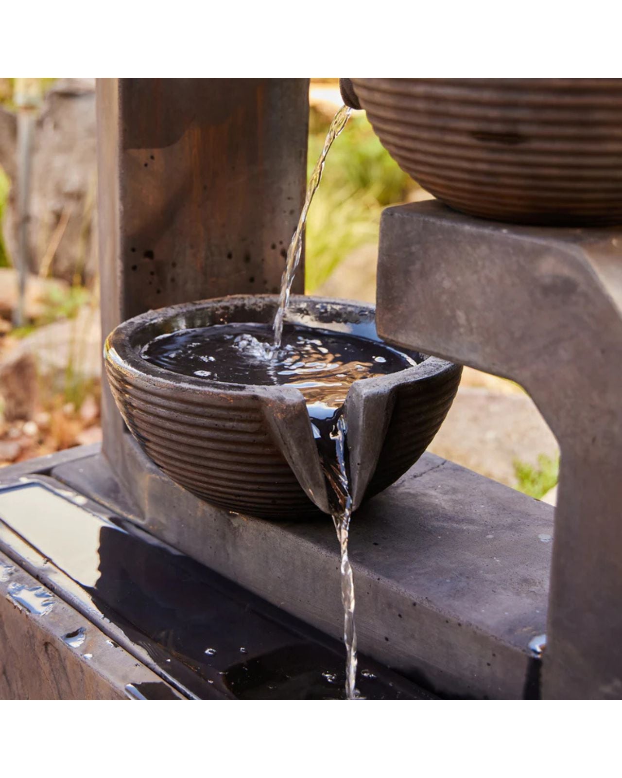 Tierflow - 3 Tiers Bowls Modern Water Feature