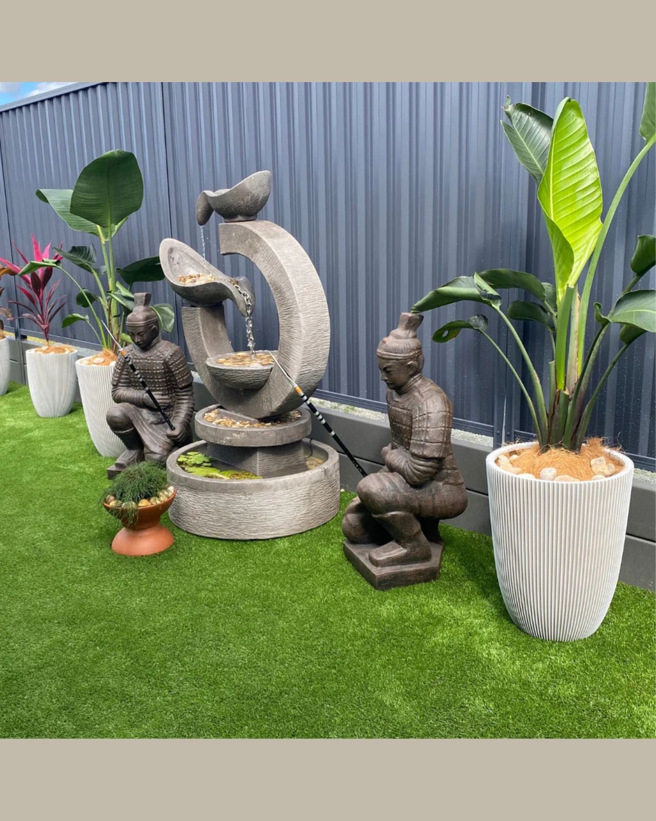 Eclipse Fountain - Balinese Crescent Ring Water Feature