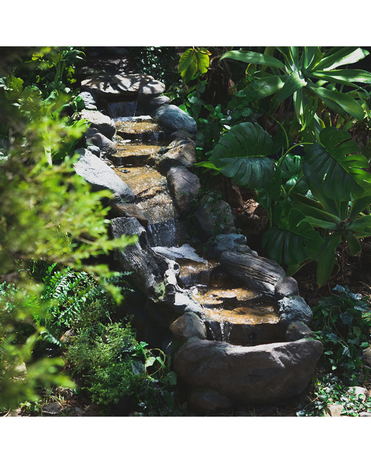 Peck - Log Rock Lighting Water Feature Fountain 82cm