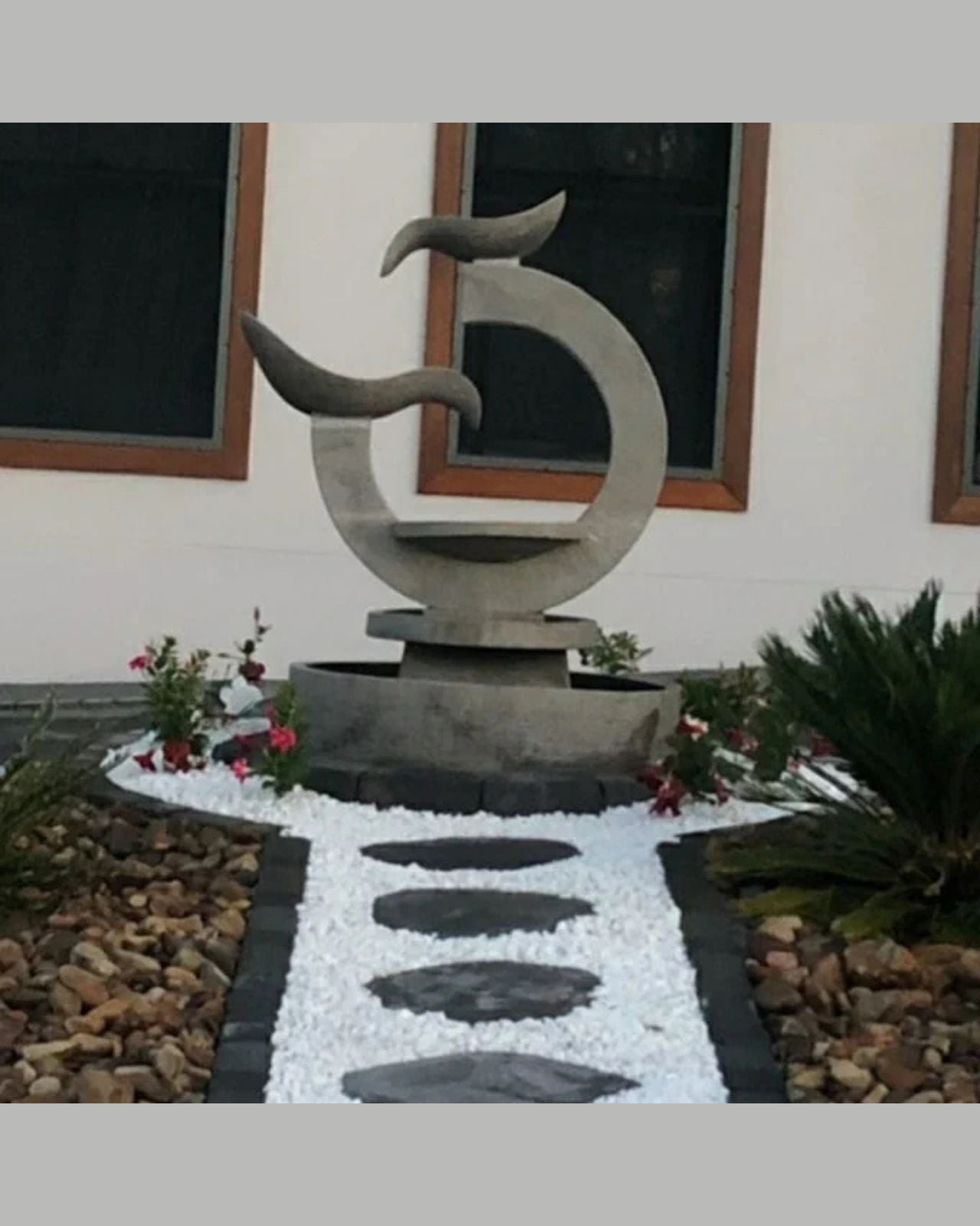 Eclipse Fountain - Balinese Crescent Ring Water Feature