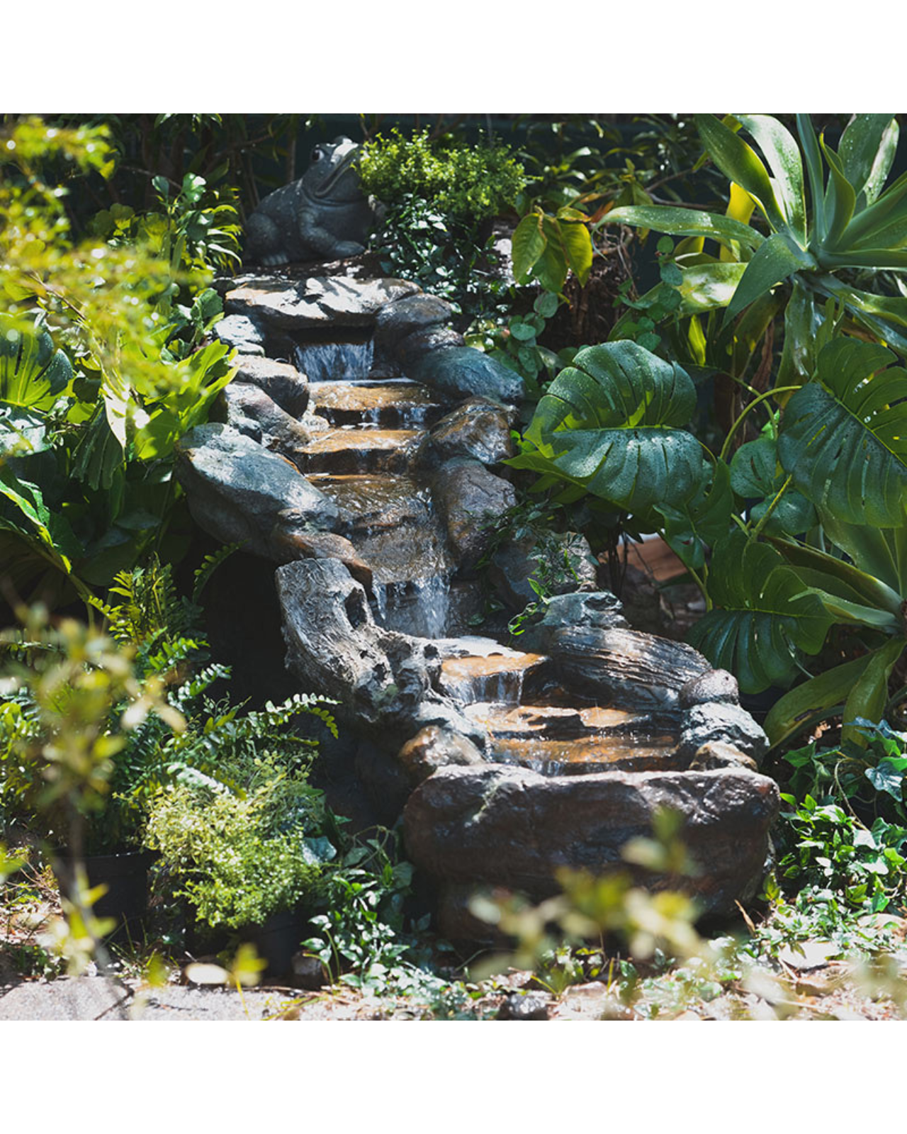 Peck - Log Rock Lighting Water Feature Fountain 82cm