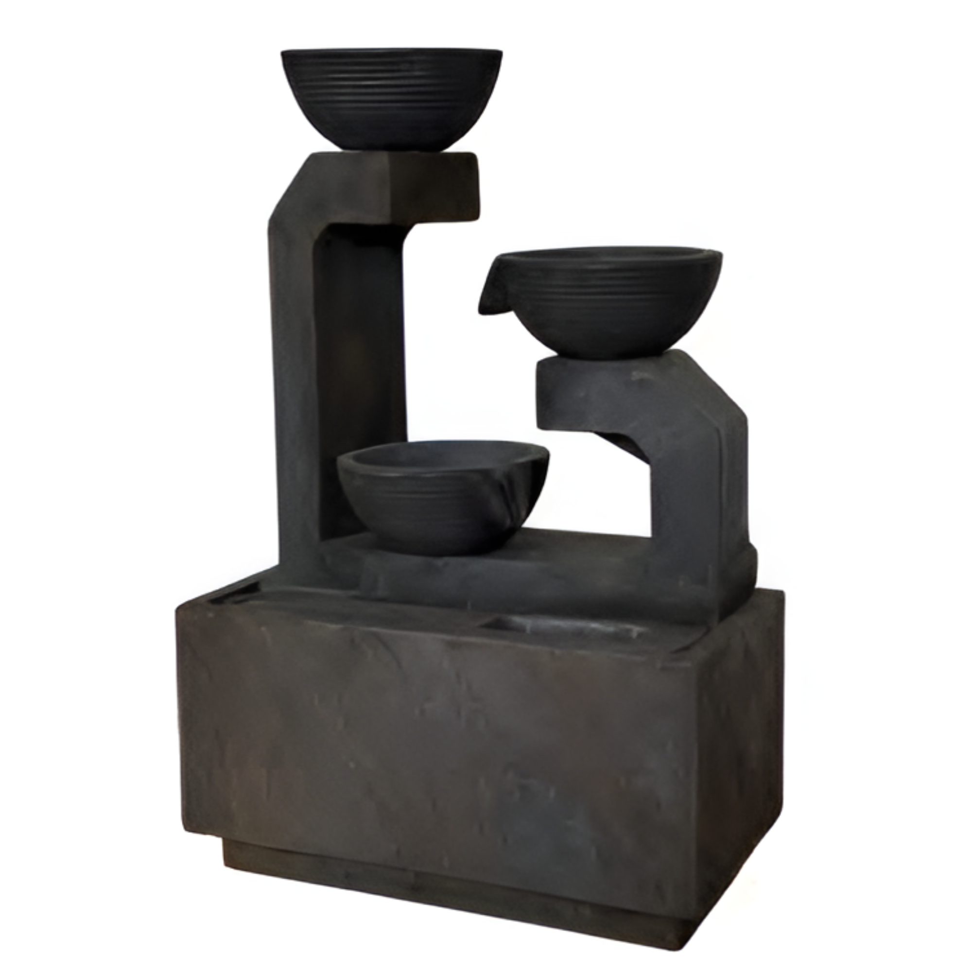 Tierflow - 3 Tiers Bowls Modern Water Feature