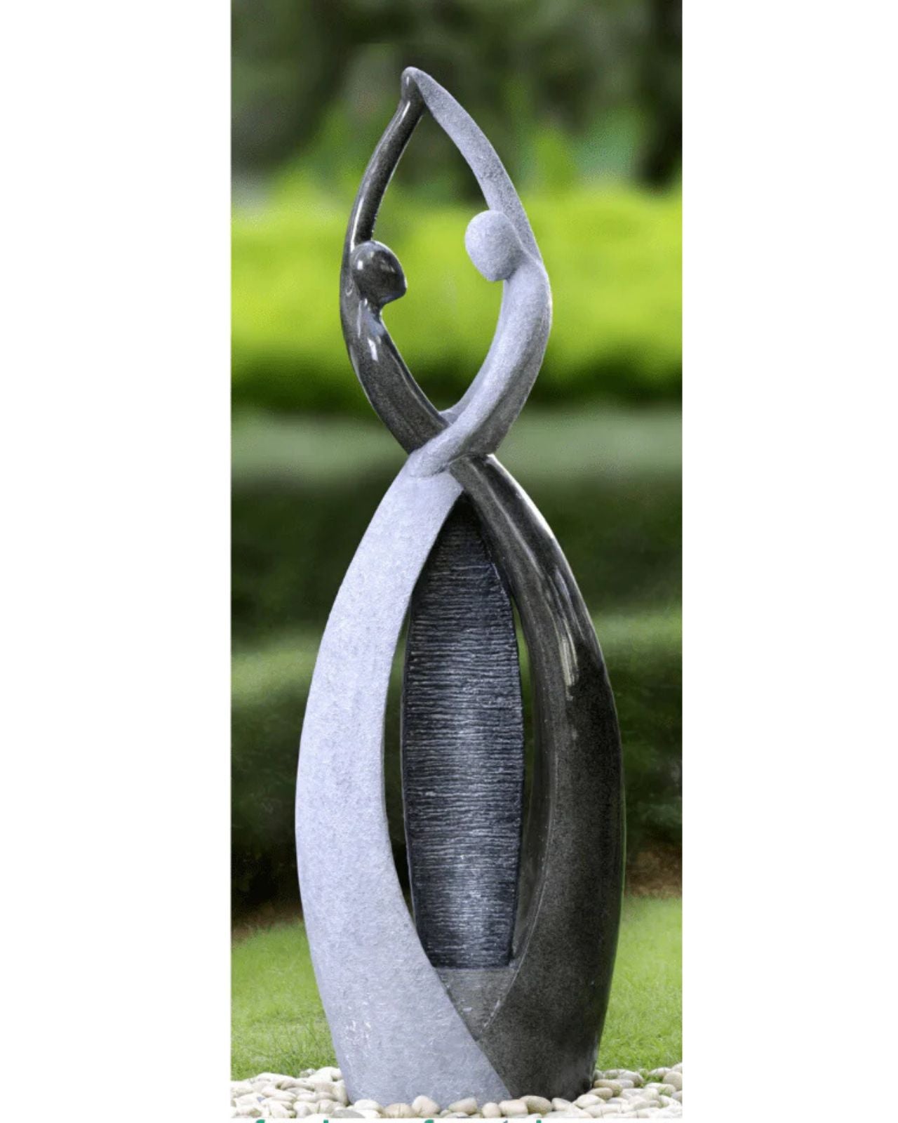 Serene Waltz - Abstract Modern LED Light Water Feature