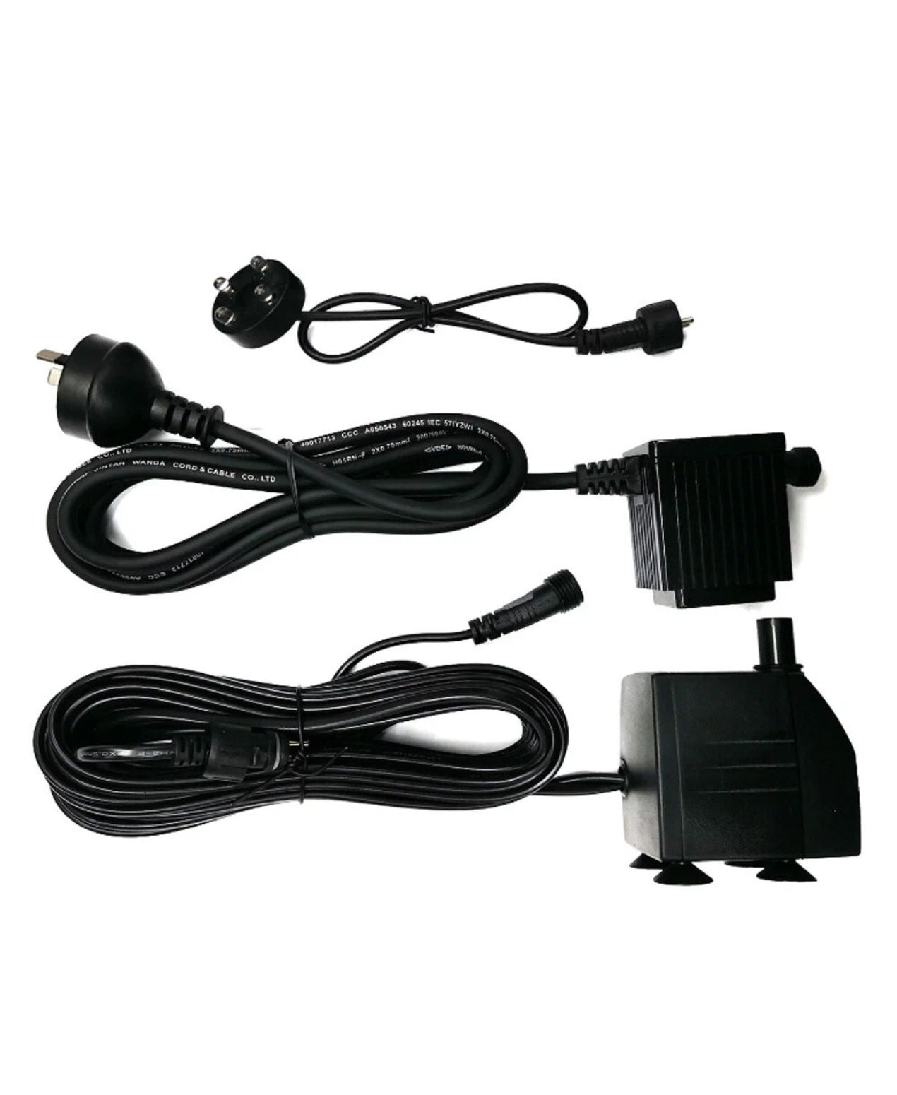 Noirra - Modern Black Layered Square LED Water Feature