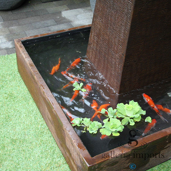 Umbul - Balinese Concrete Aquarius Tower Bowl Water Feature