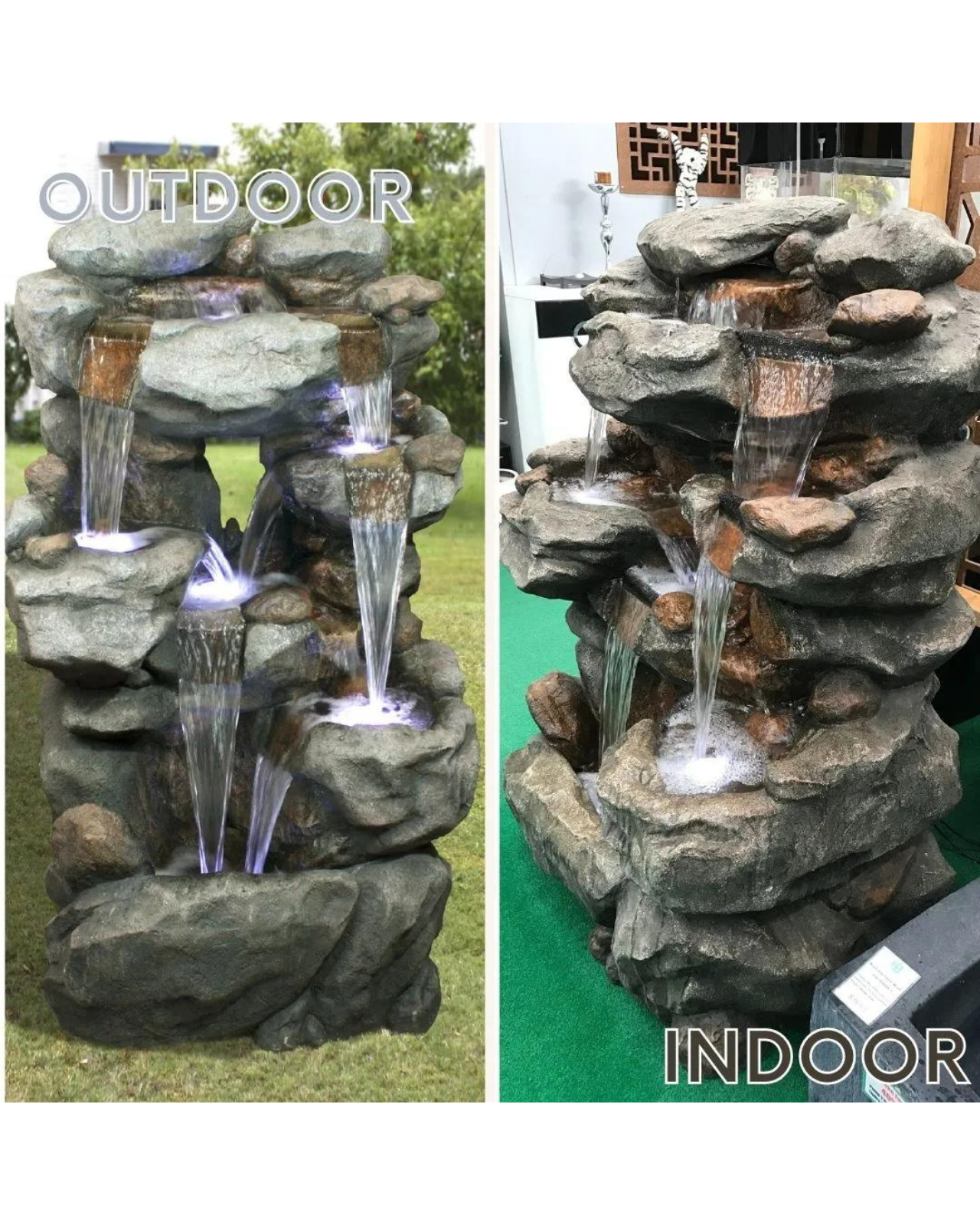 Zephyr - Large Outdoor Rock Water Feature 136cm