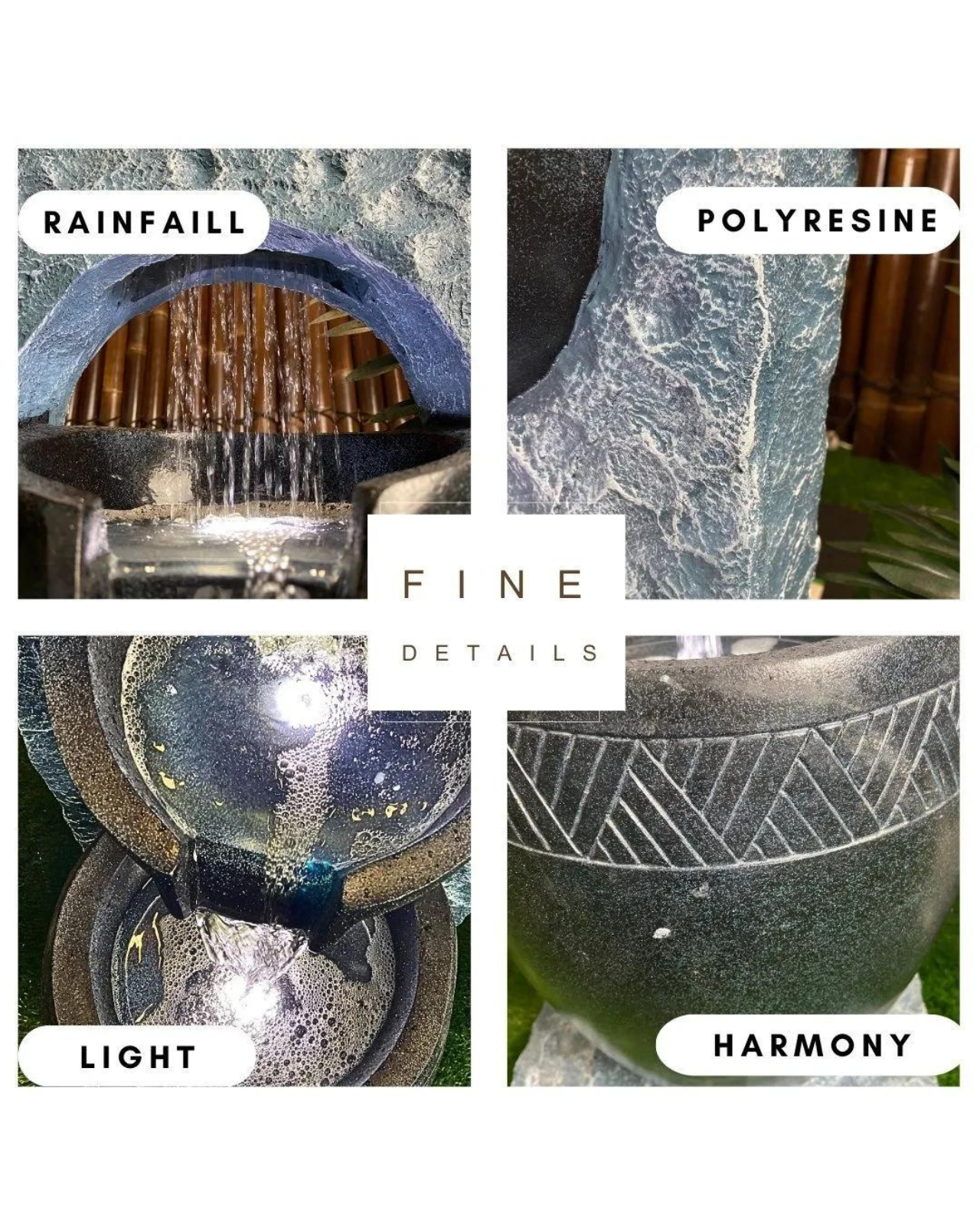 TideFlow - Rain Curtain Shower Lighting Water Feature