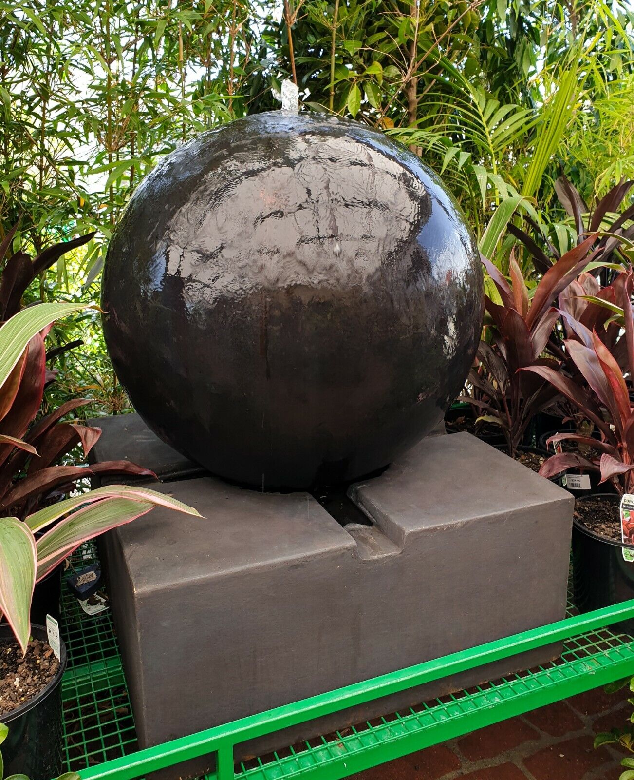 Repose - Modern Sphere Ball Sandstone Water Feature 100cm