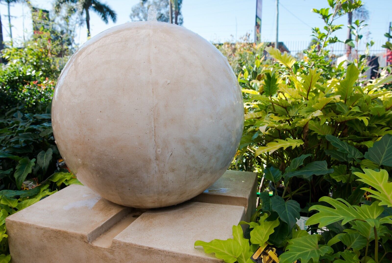 Repose - Modern Sphere Ball Sandstone Water Feature 100cm