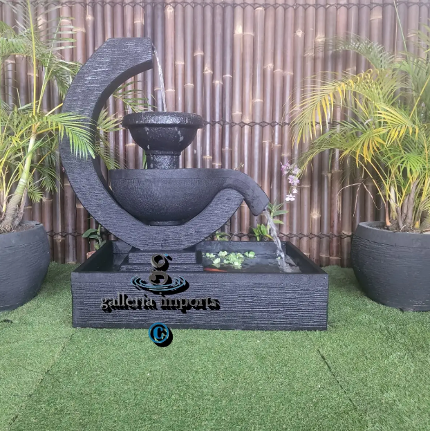 Atoll - Balinese Concrete Verona Bowl Pond Water Feature 130cm