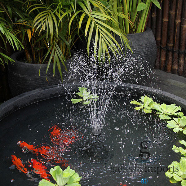 Eddy - Balinese Concrete Fish Pond Bowl Water Feature 32cm