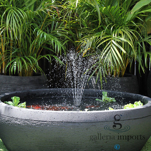 Eddy - Balinese Concrete Fish Pond Bowl Water Feature 32cm