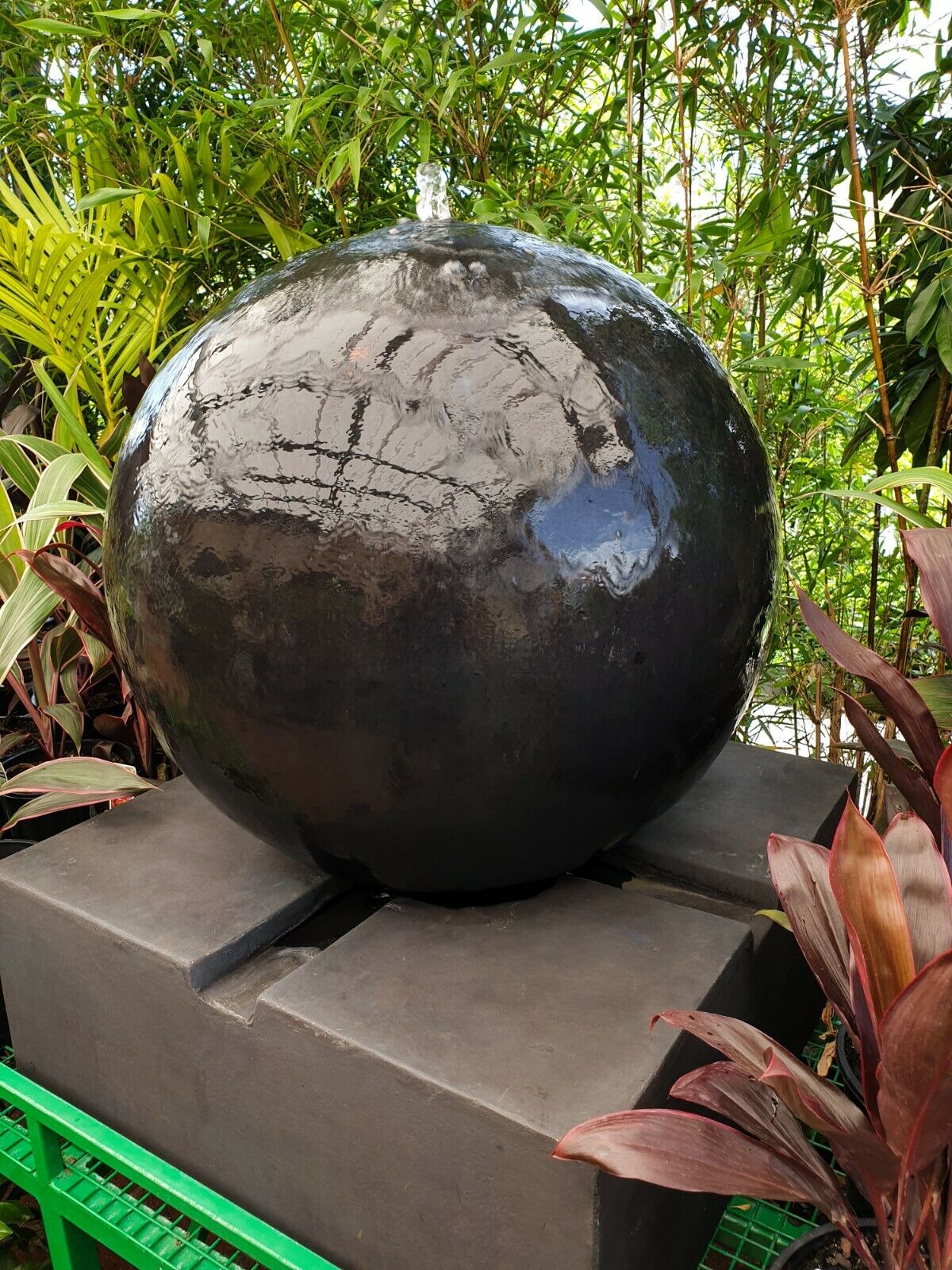 Repose - Modern Sphere Ball Sandstone Water Feature 100cm