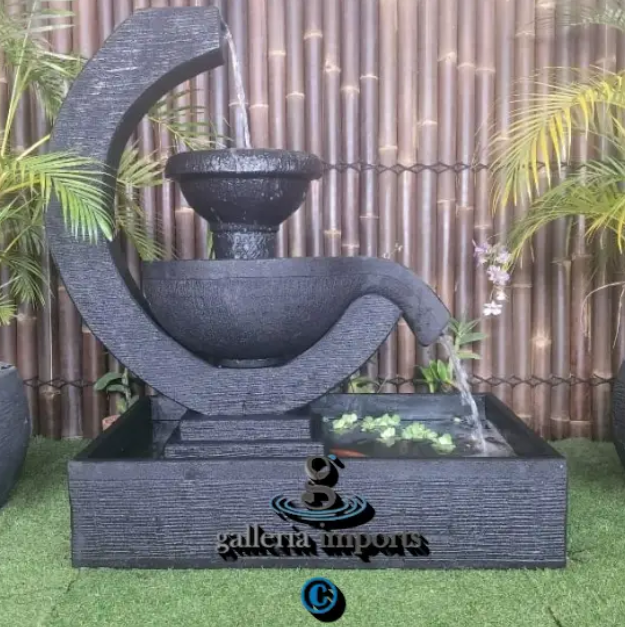 Atoll - Balinese Concrete Verona Bowl Pond Water Feature 130cm