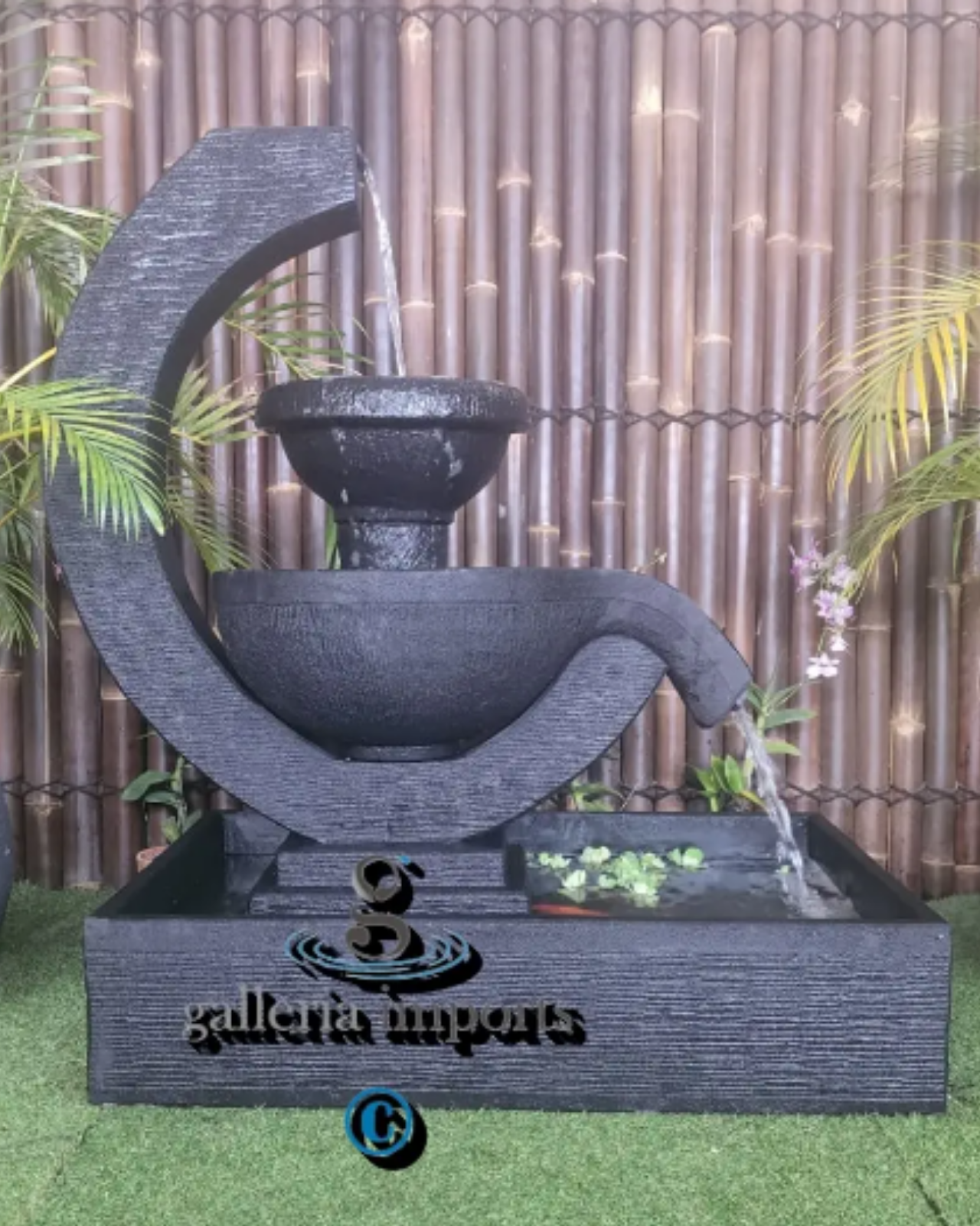 Atoll - Balinese Concrete Verona Bowl Pond Water Feature