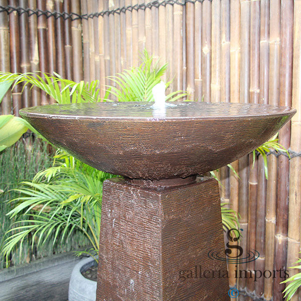 Umbul - Balinese Concrete Aquarius Tower Bowl Water Feature