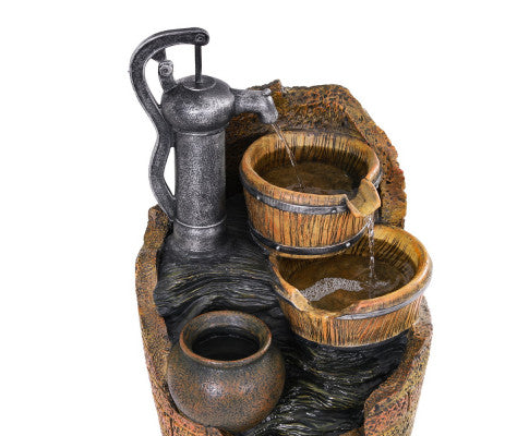 Levee - Solar Hand Pump Pots Water Feature