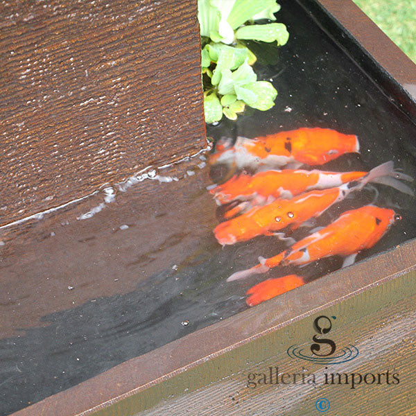 Umbul - Balinese Concrete Aquarius Tower Bowl Water Feature