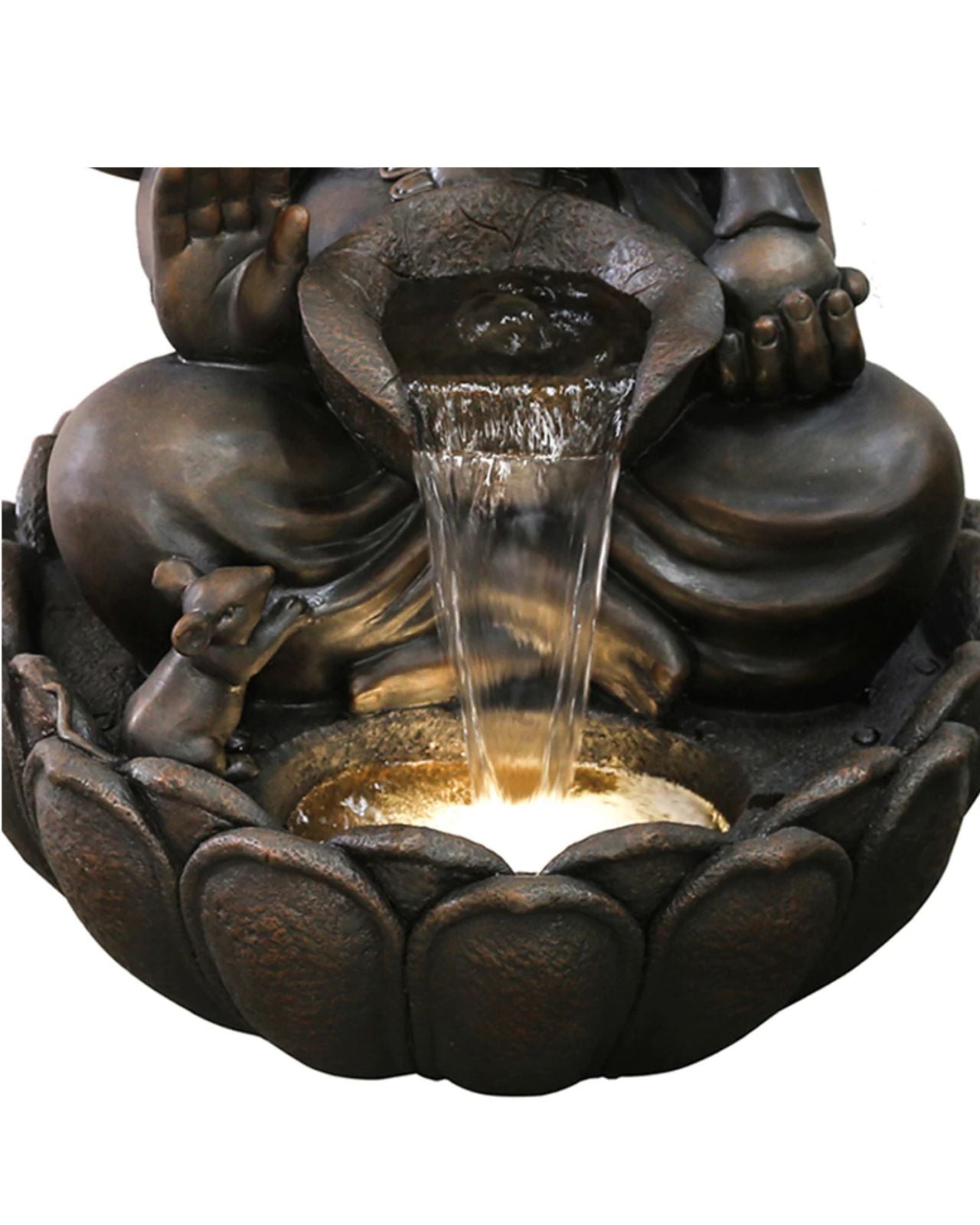 Ekadanta - Ganesha Elephant God LED Light Water Feature