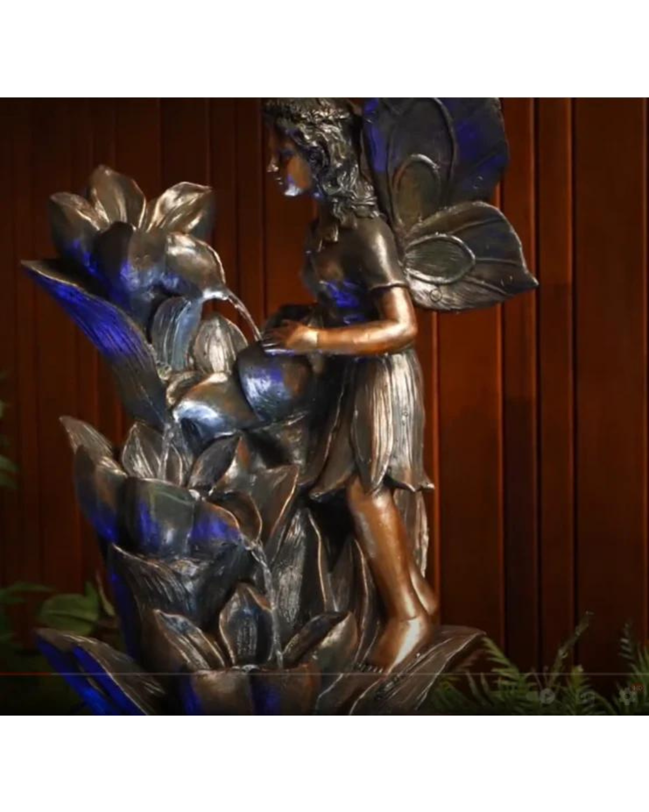 Fairy with Flower LED Light Water Feature 71cm