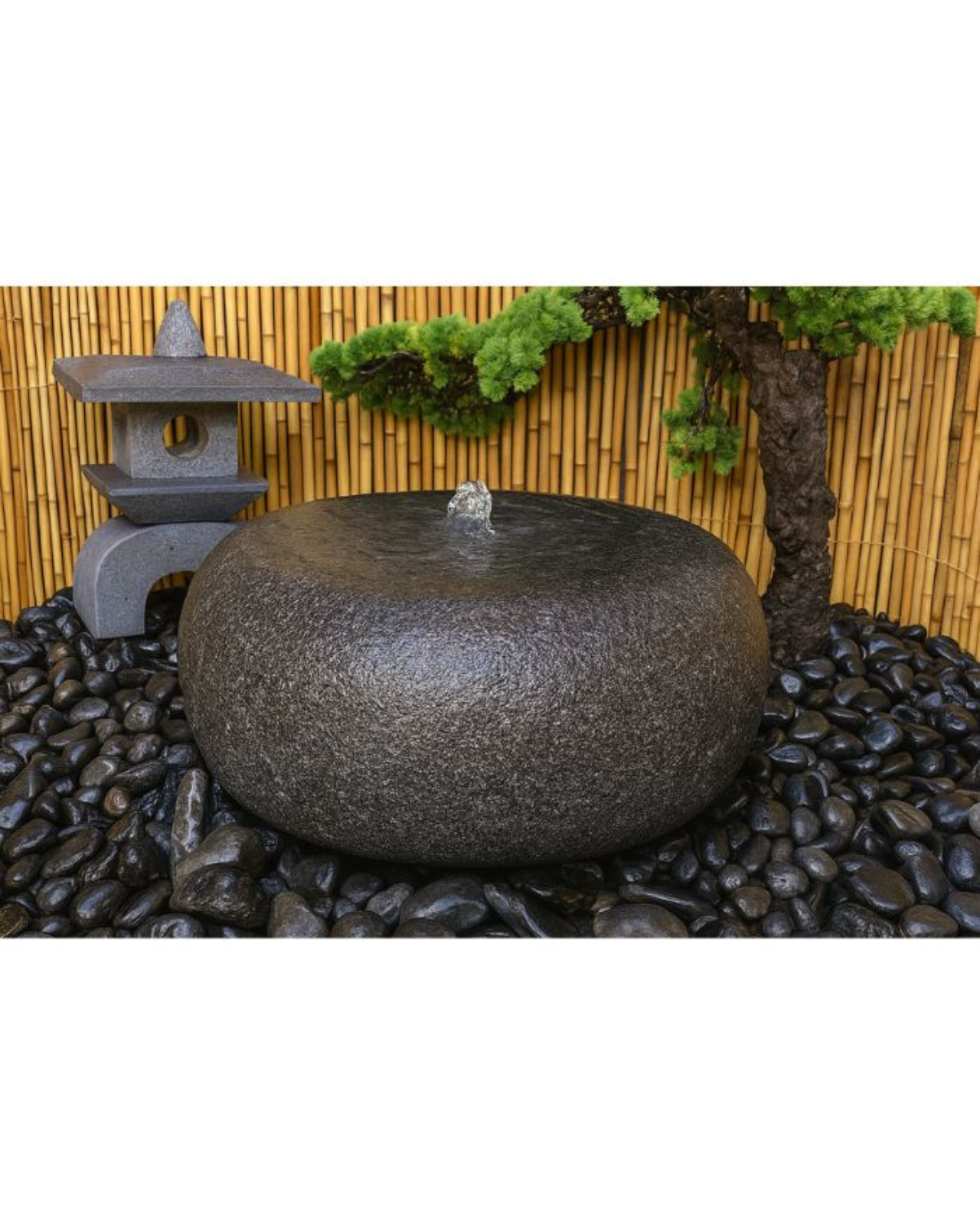 Ishigaki-Style Japanese Stone Basin Water Feature