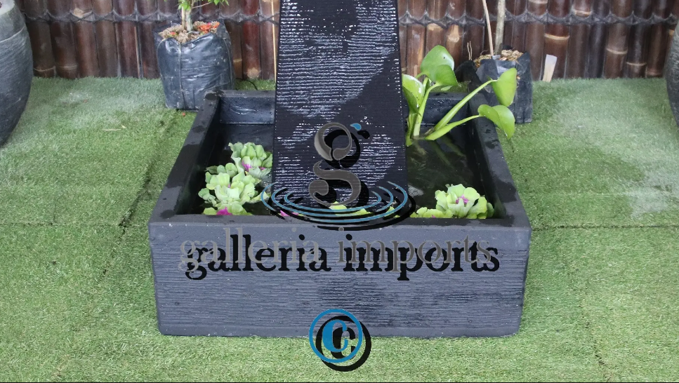 Umbul - Balinese Concrete Aquarius Tower Bowl Water Feature