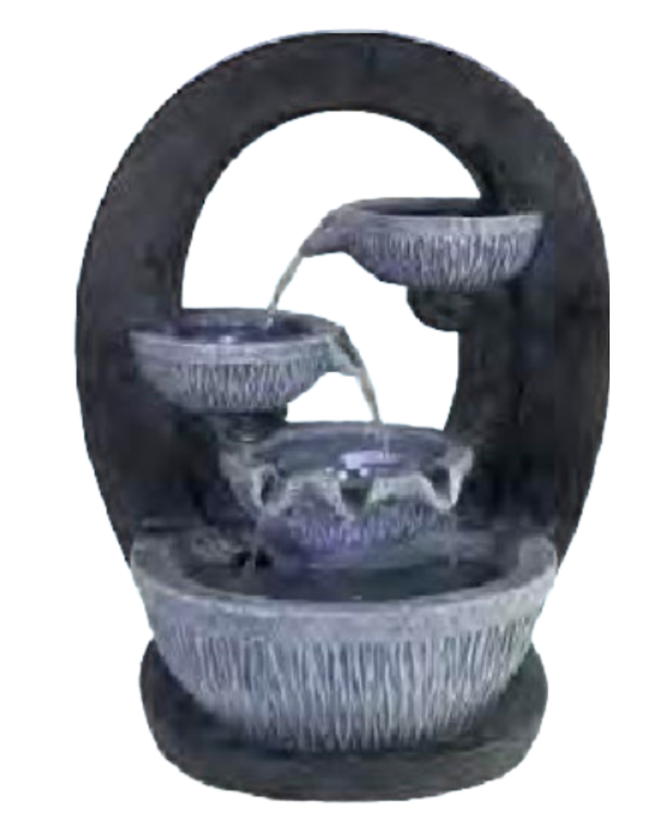Ria - Oval Bowls Water Feature 50cm