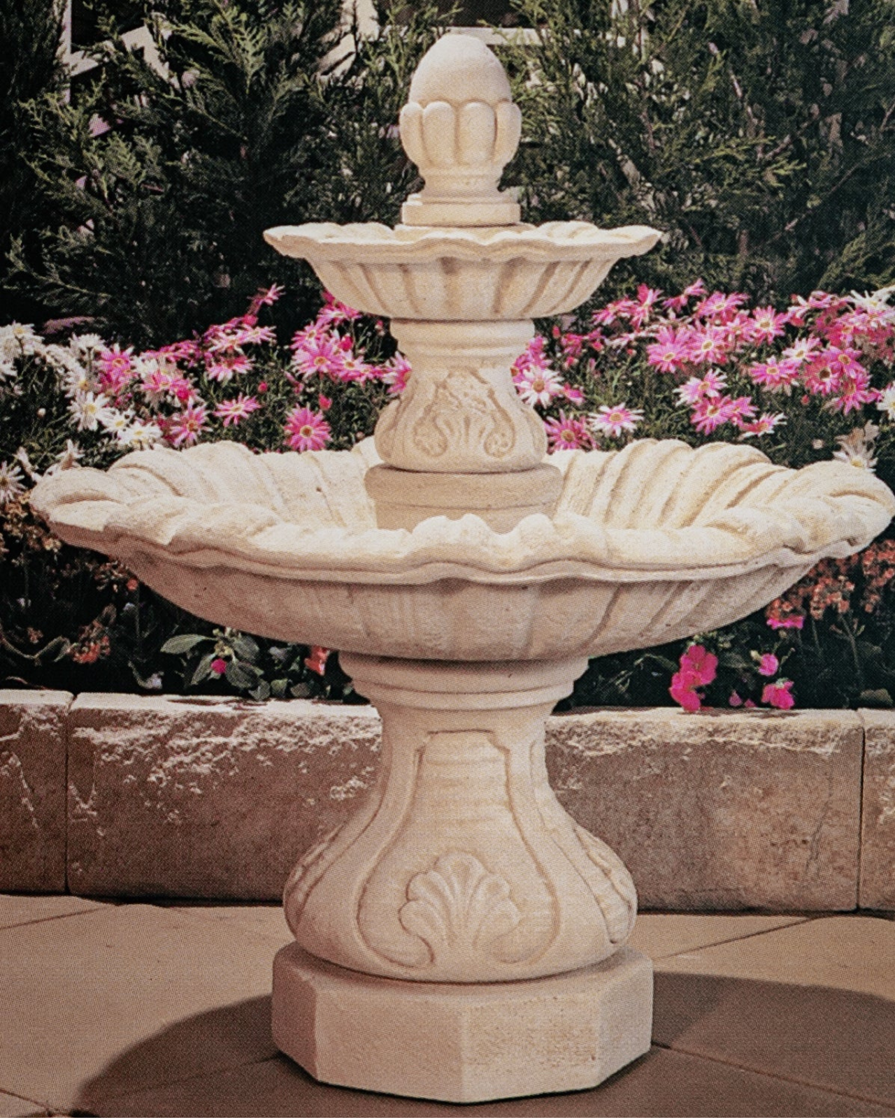 Natura - Concrete Limestone Water Feature 90cm