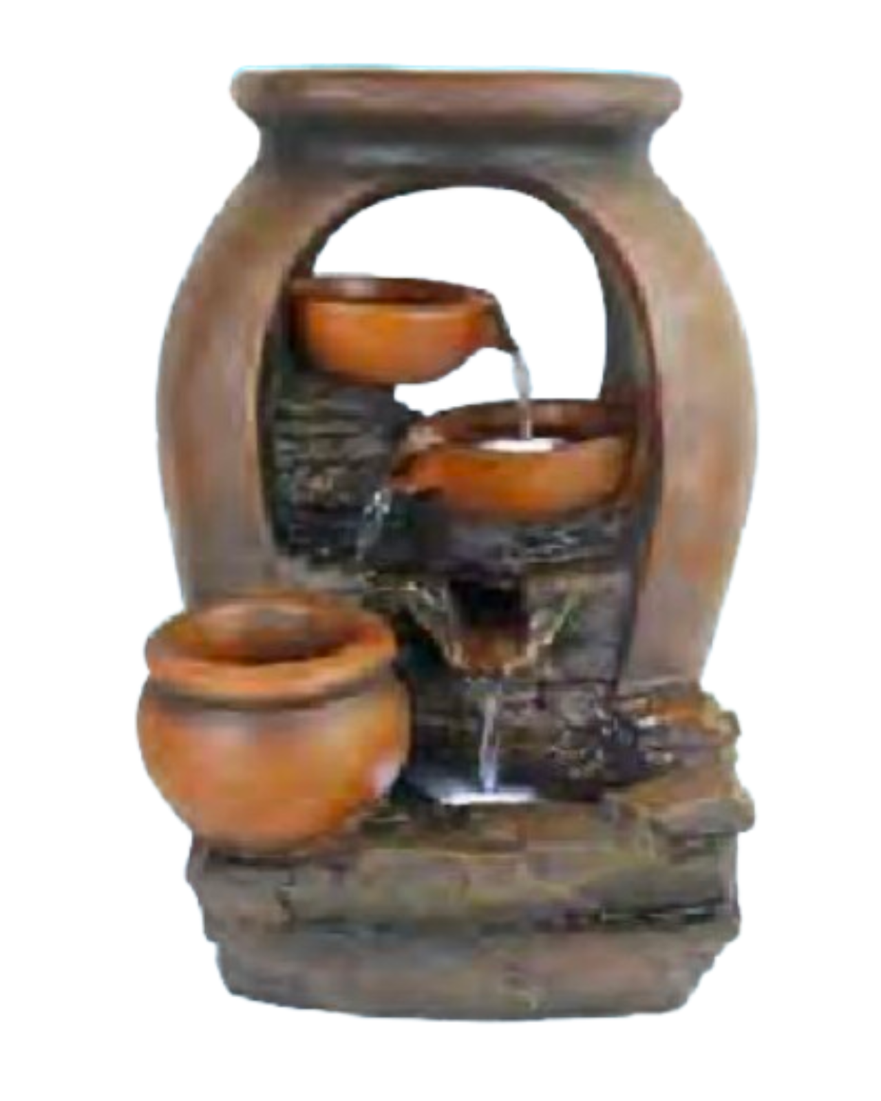 Moor - Bowls Vase Logs Water Feature 49cm