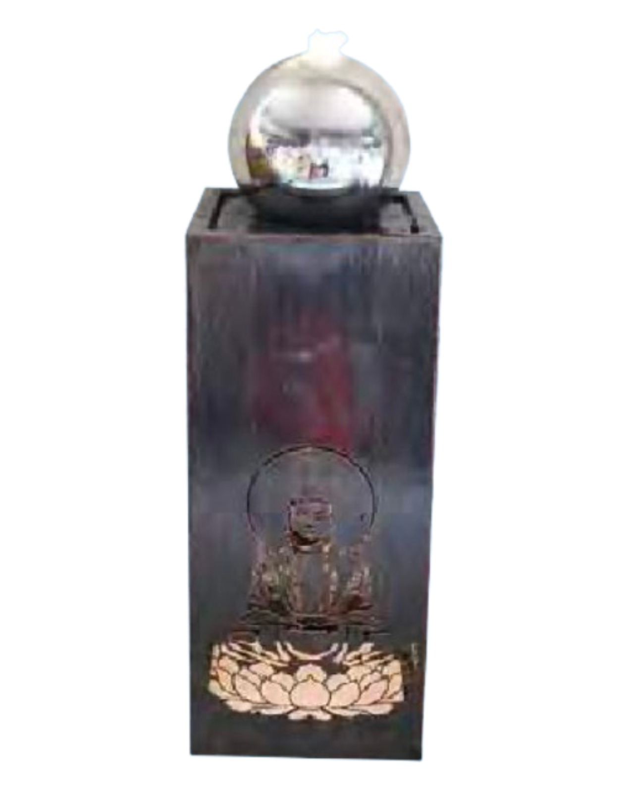 Mantra - Buddha Sphere Column Tower Water Feature