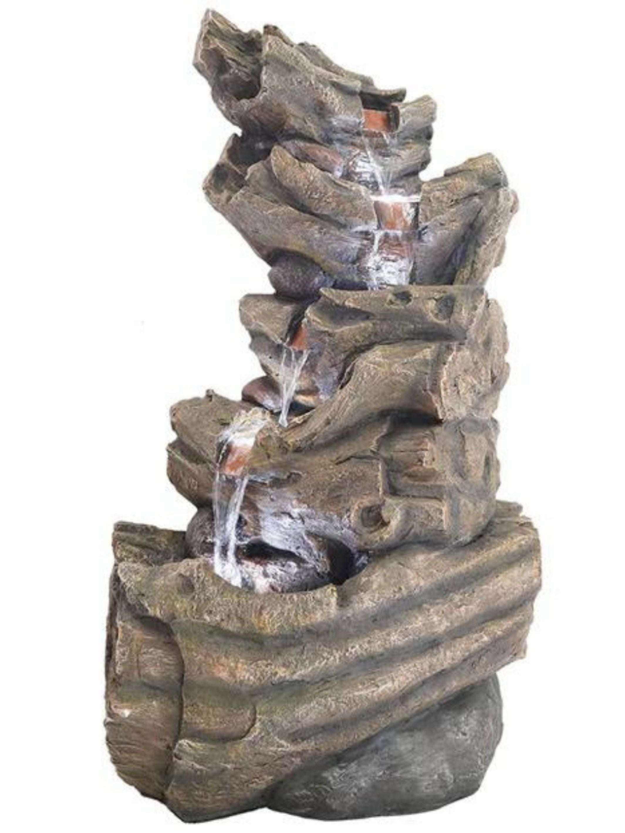 Logfall - Wooden Logs Waterfall LED Light Water Feature