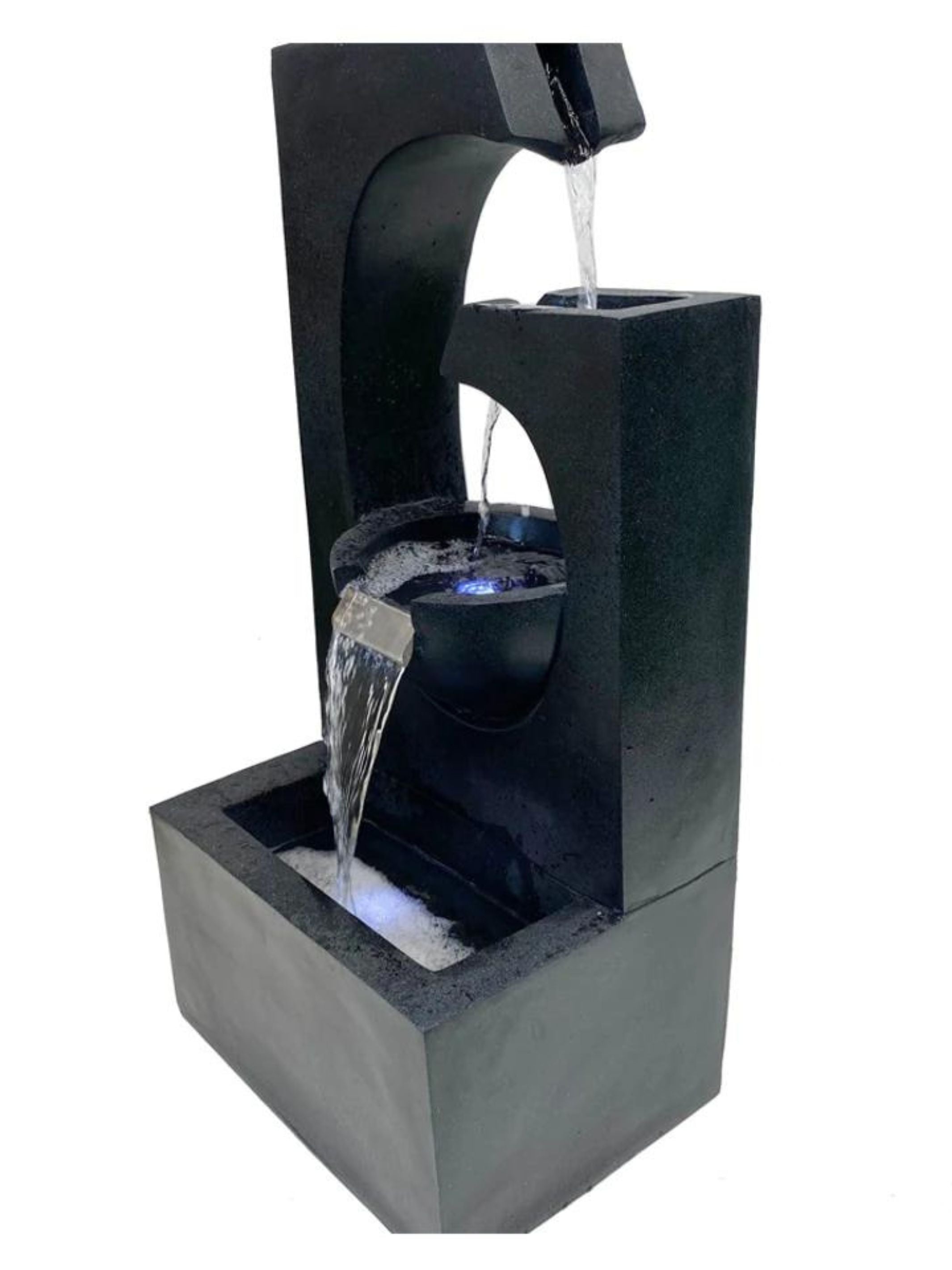 Delta - Cascading 2 Bowls LED Light Water Feature