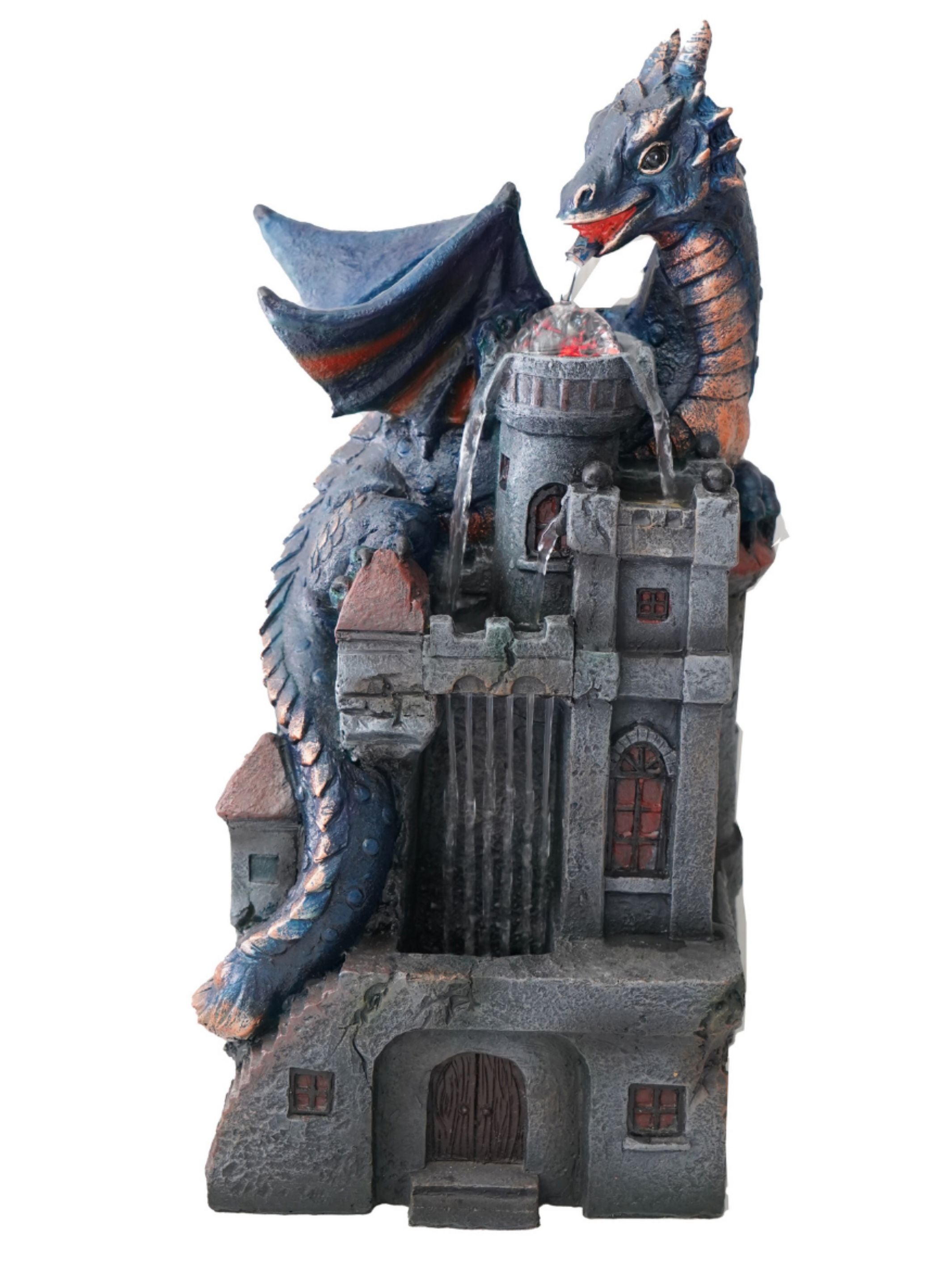 Draco - Dragon Lighting Water Feature Fountain 53cm