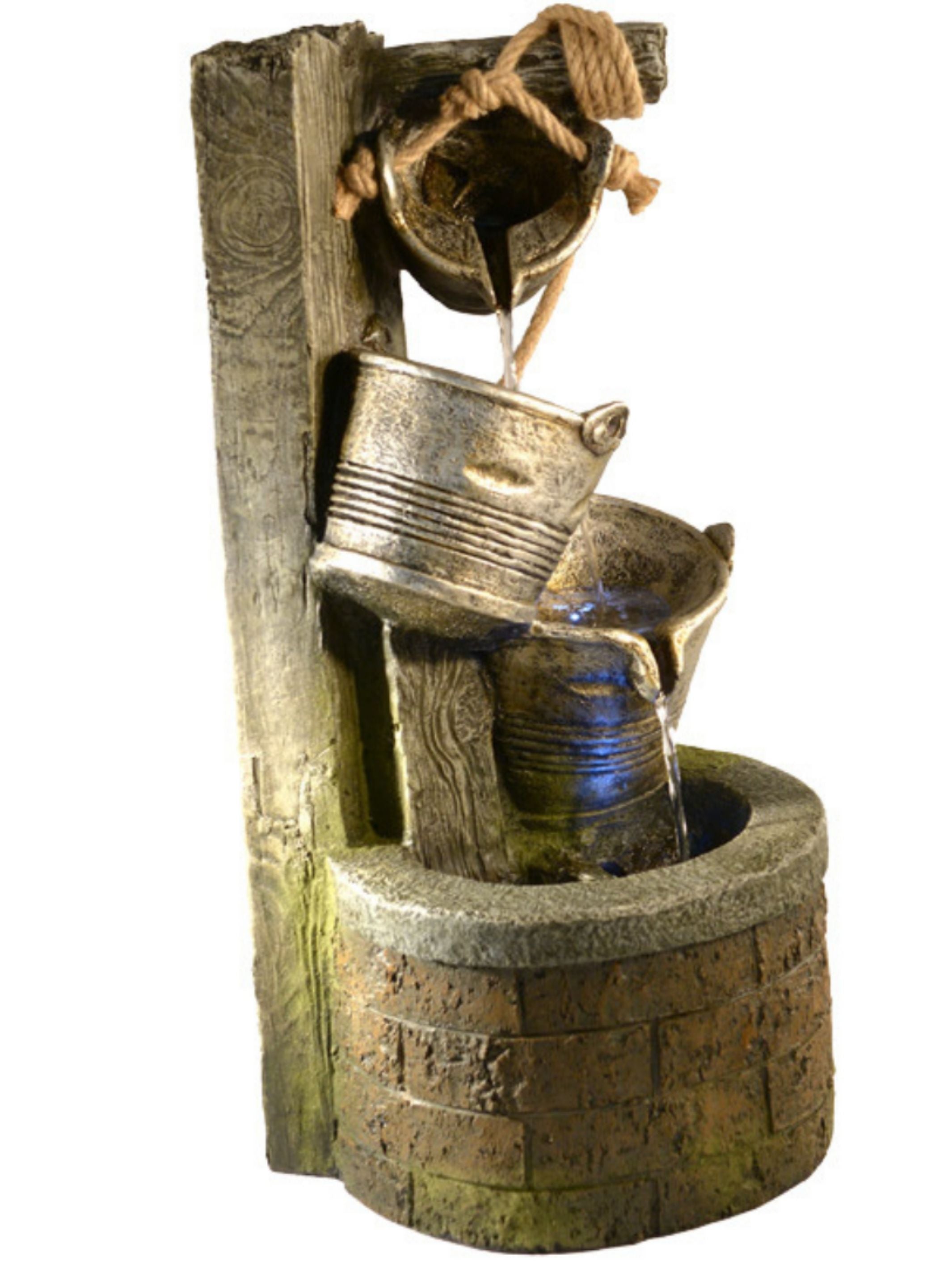 Wishing Well LED Light Water Feature 61cm