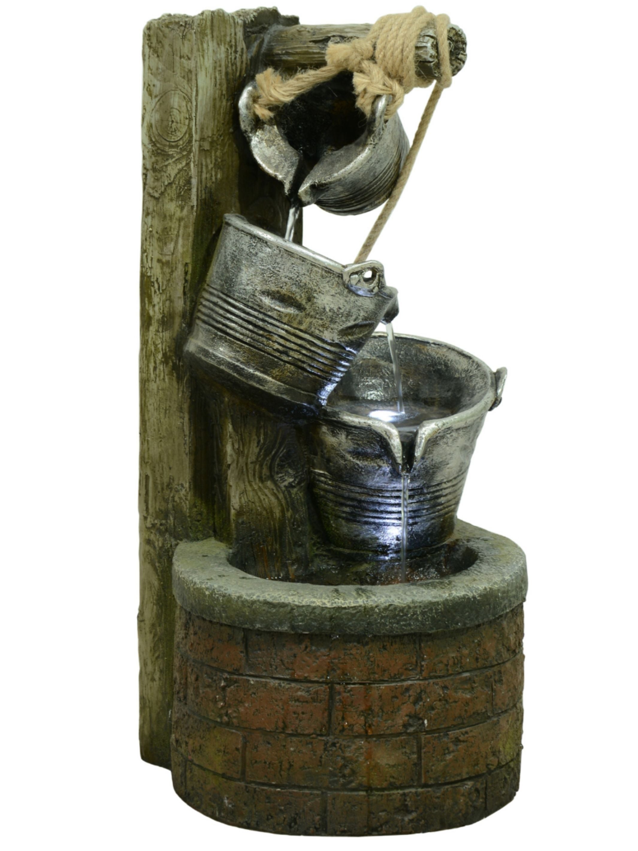 Wishing Well LED Light Water Feature 61cm