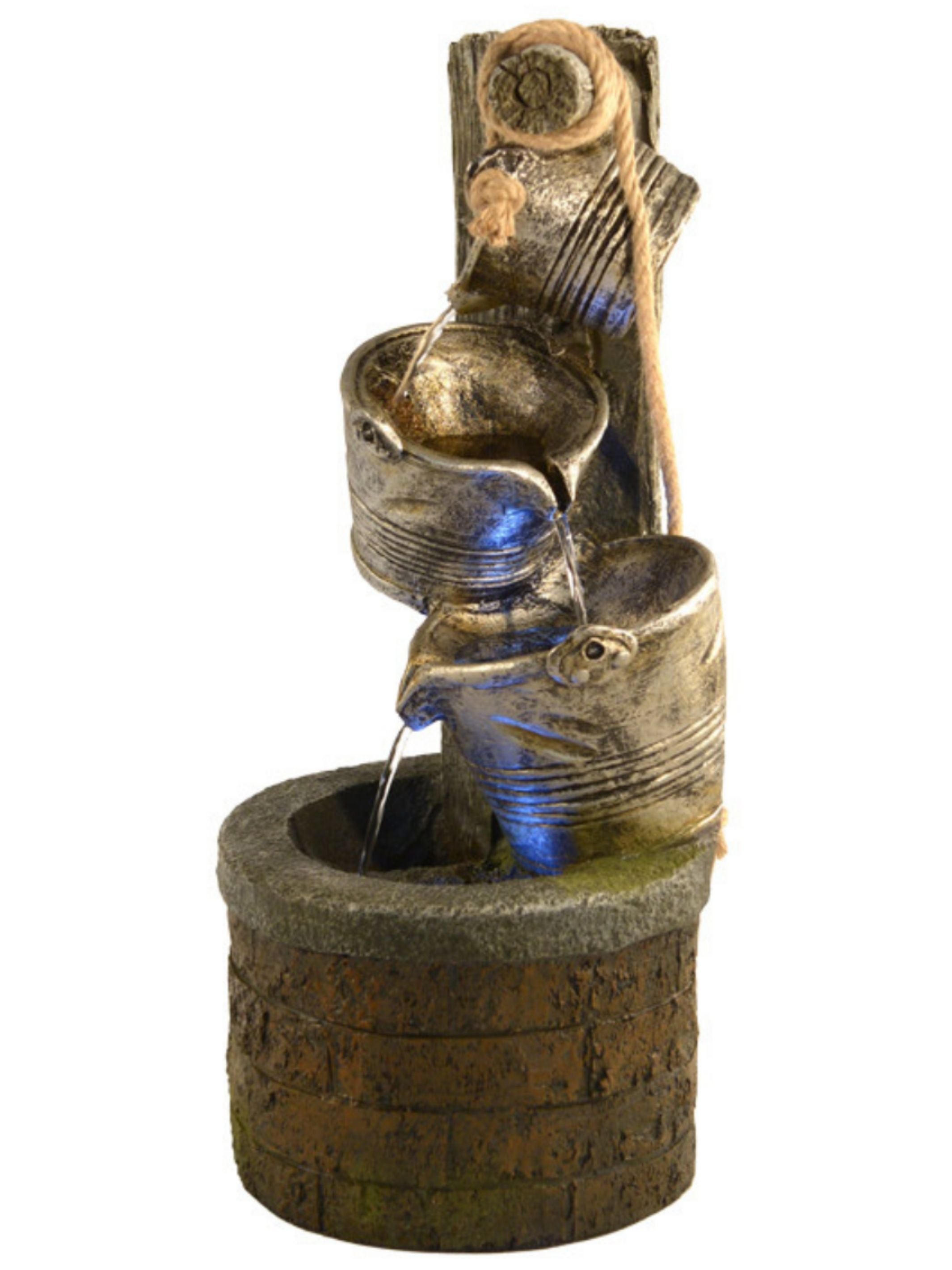 Wishing Well LED Light Water Feature 61cm