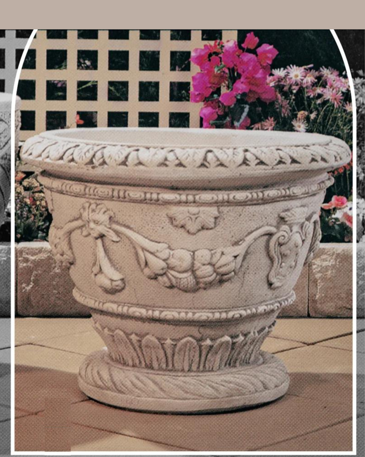 Ferrara Classic Concrete Limestone Water Feature Urn