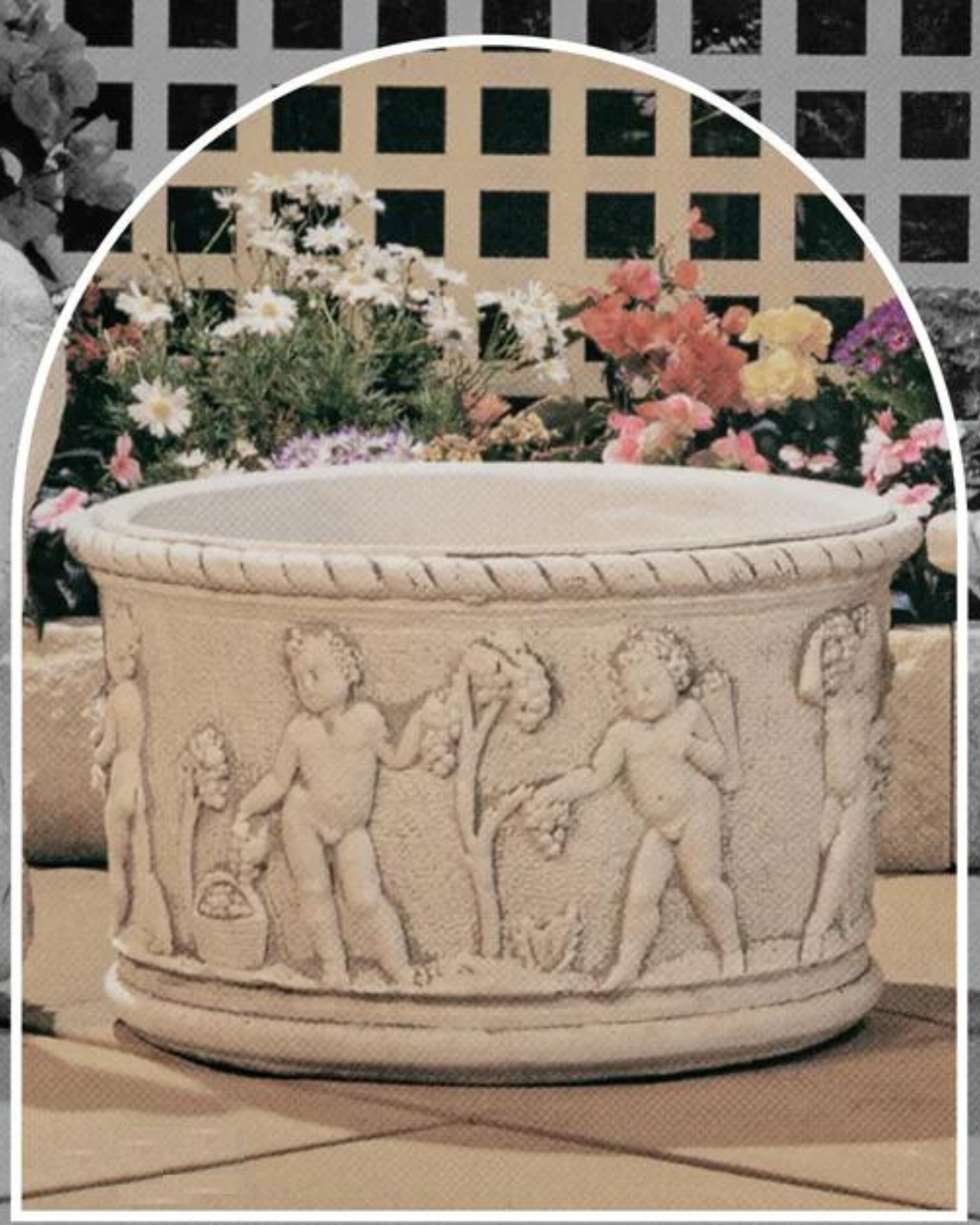 Ischia Classic Concrete Limestone Water Feature Urn