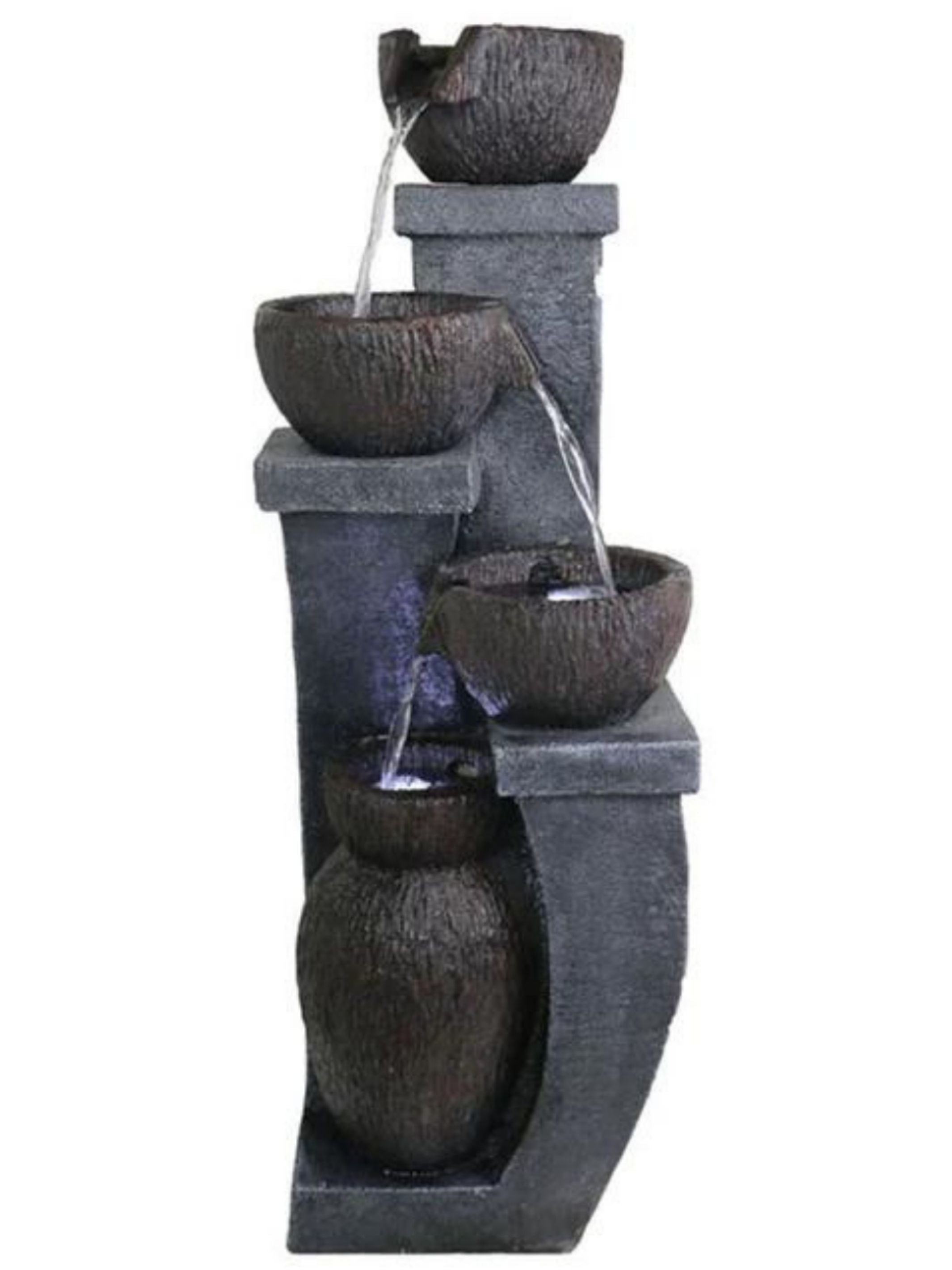Jolly - 4 Tier Bowls Lighting Water Feature Fountain 95cm