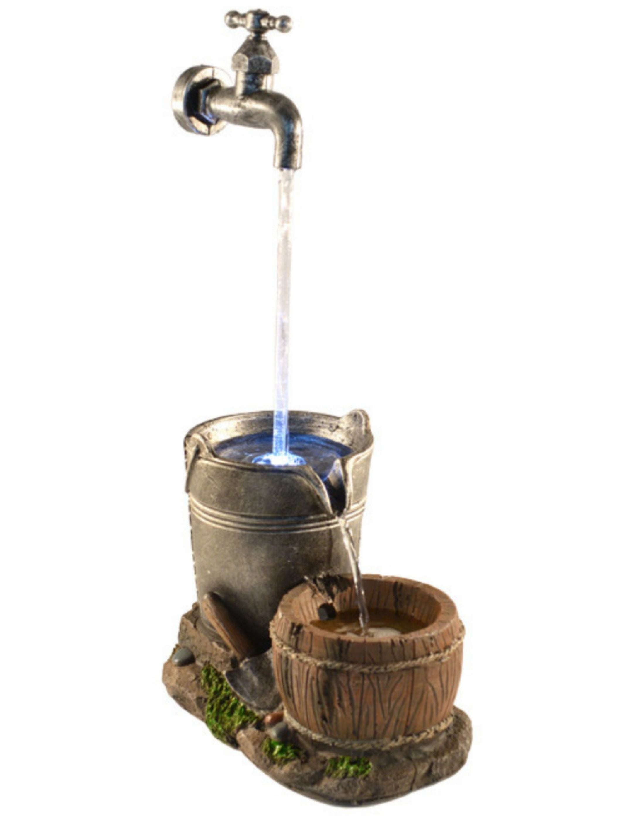 Lily - Tap Bowl Bucket Lighting Water Feature 45cm