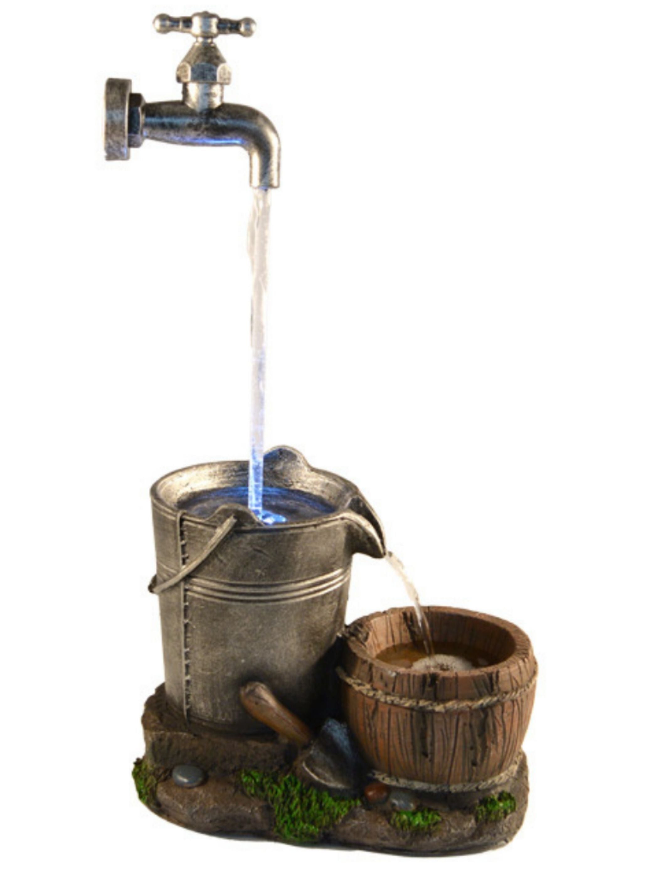 Lily - Tap Bowl Bucket Lighting Water Feature 45cm