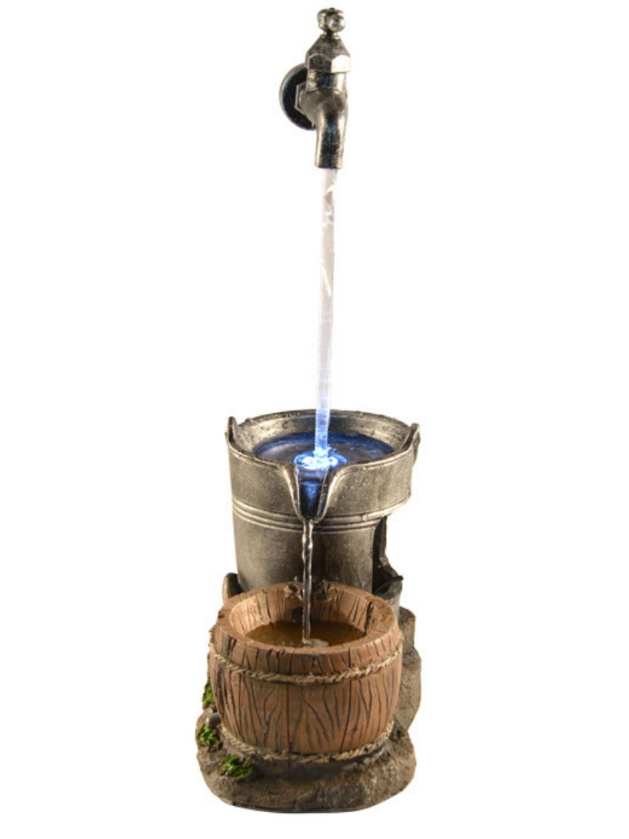 Lily - Tap Bowl Bucket Lighting Water Feature 45cm
